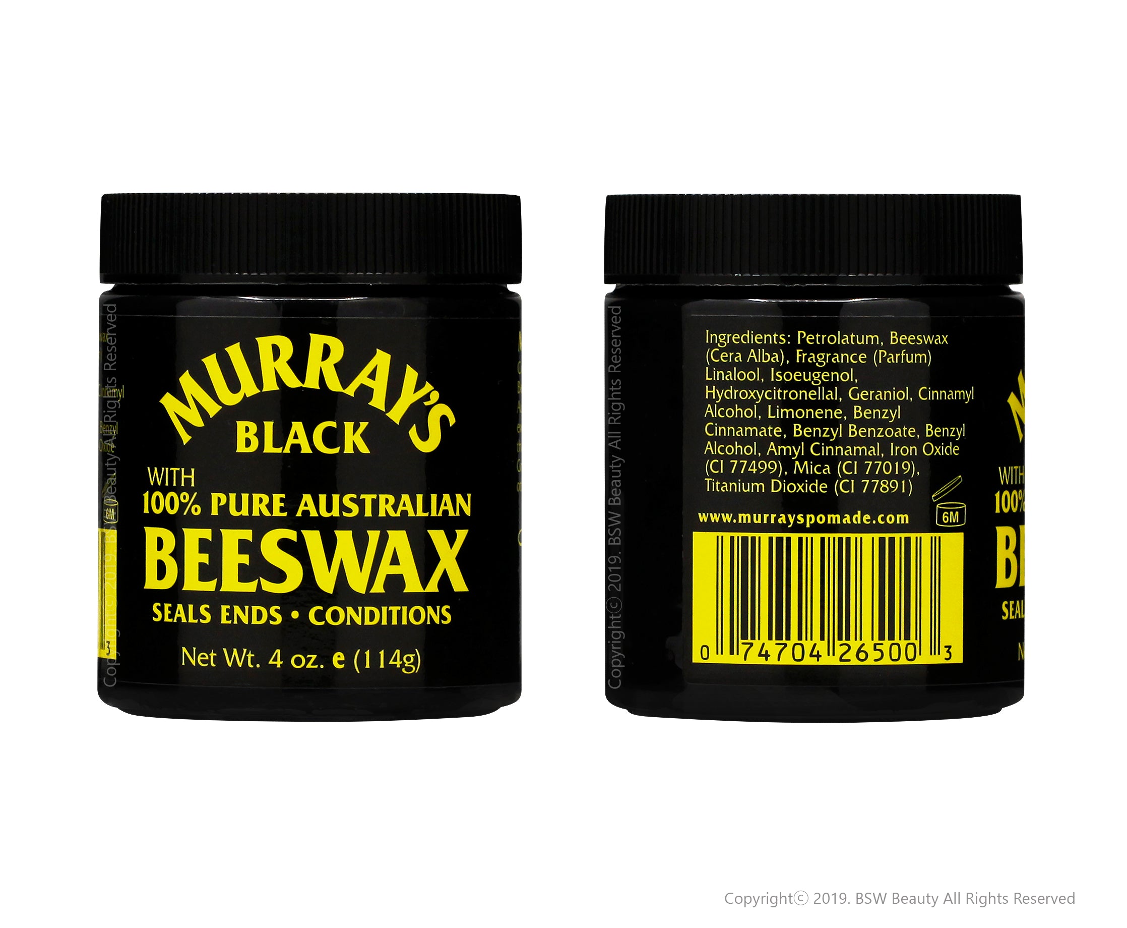 Murray's Black 100% Pure Australian Beeswax Seals Ends
