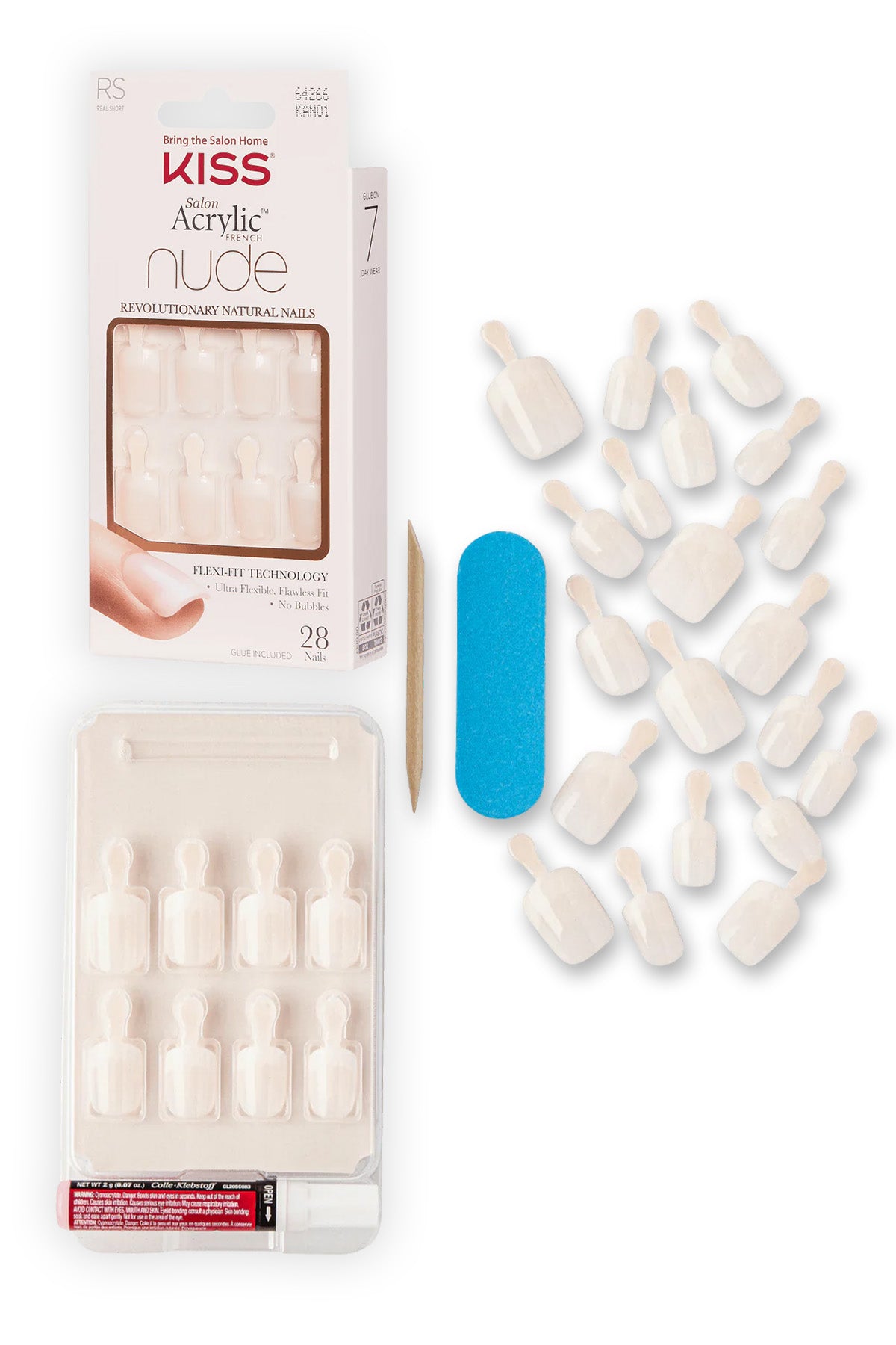 KISS SALON ACRYLIC FRENCH-NUDE - BSW BEAUTY CANADA