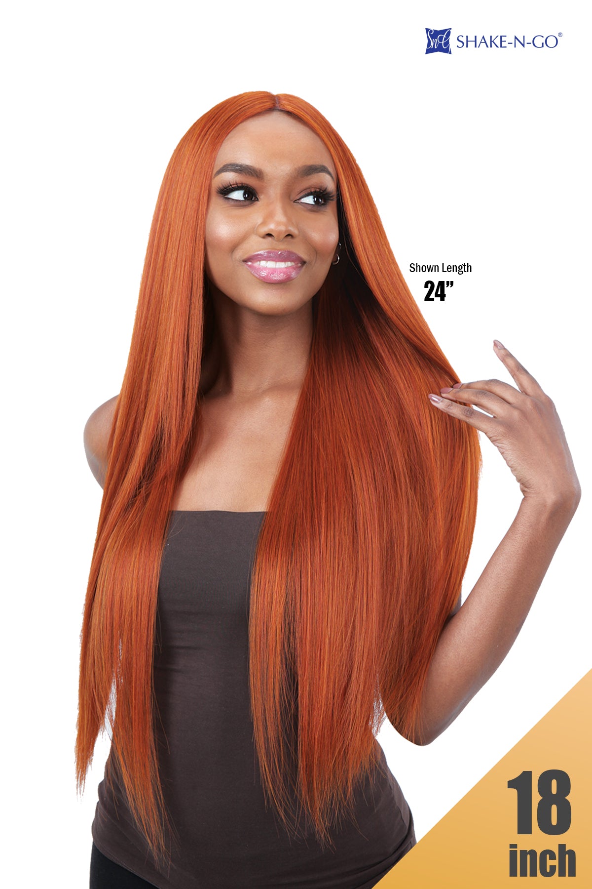 SHAKE N GO ORGANIQUE MASTERMIX WEAVE - STRAIGHT 18