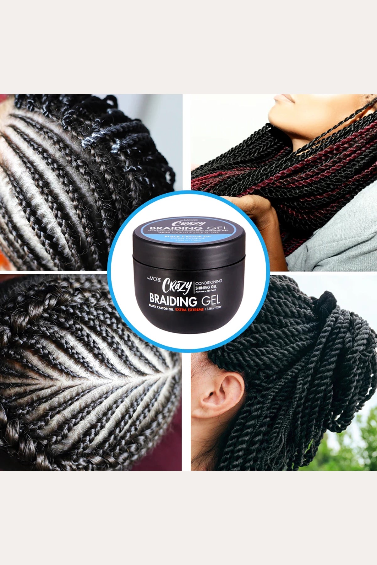 THE MORE CRAZY BRAIDING GEL EXTRA EXTREME HOLD