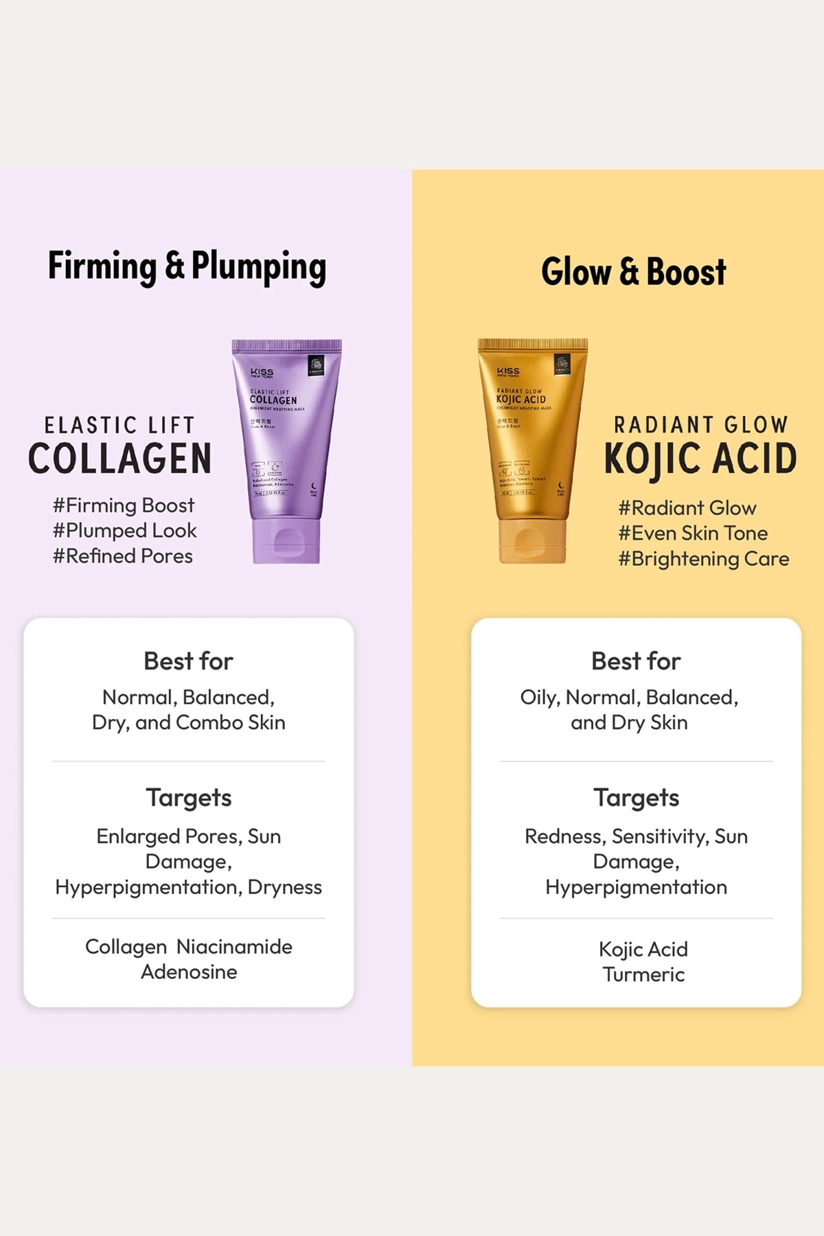 KISS NEW YORK OVERNIGHT WARPPING MASK