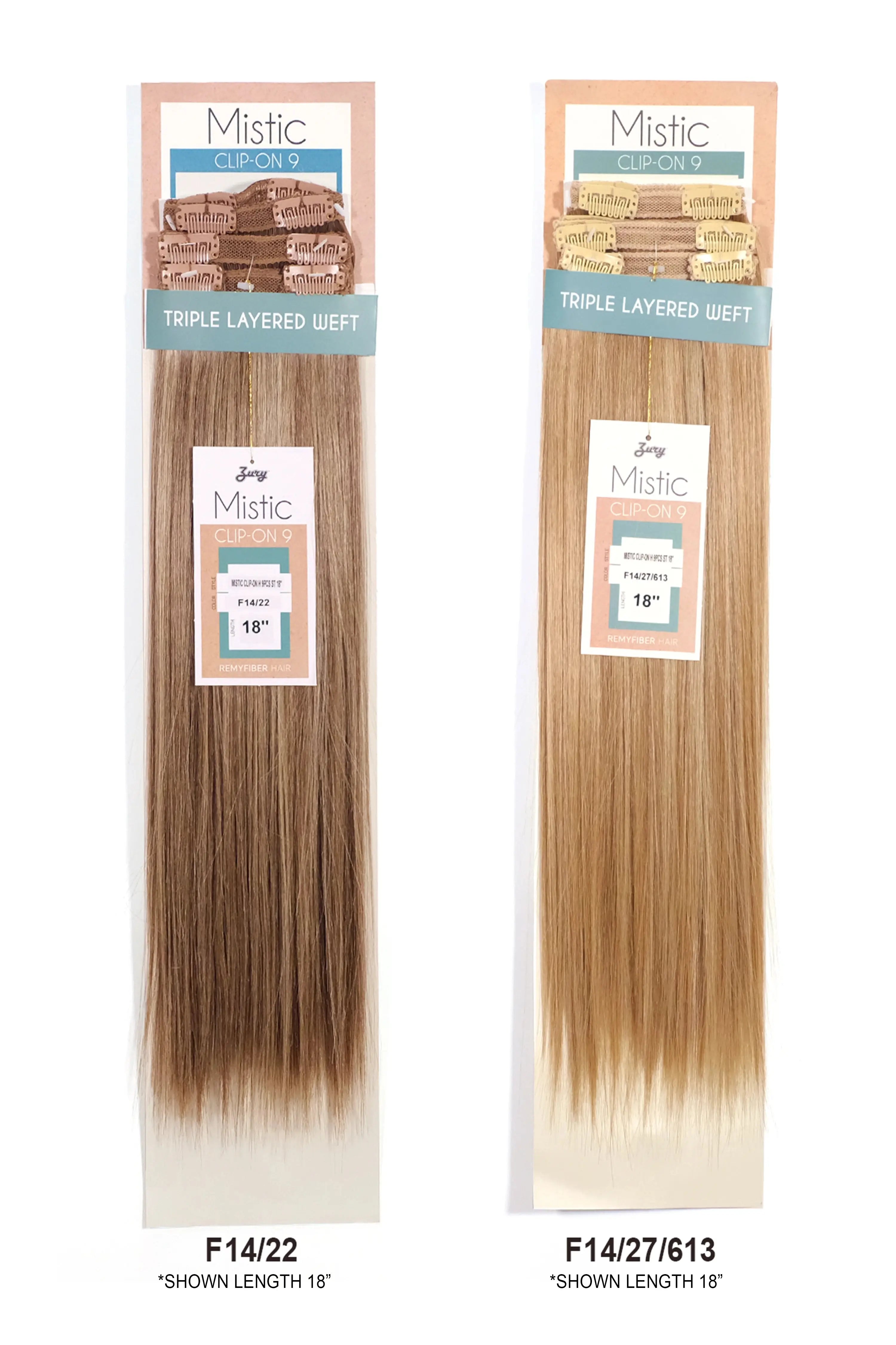 ZURY MISTIC CLIP-ON WEAVE 22 9PC 22" ZURY