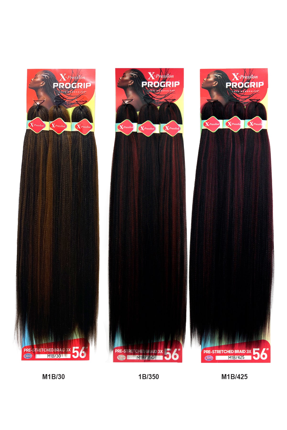 OUTRE X-PRESSION 3X PROGRIP PRE-STRETCHED BRAID 56