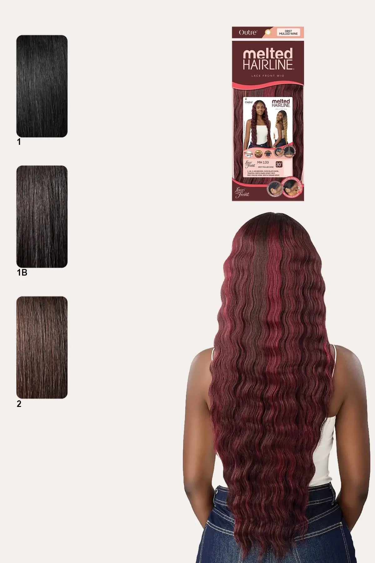 OUTRE MELTED HAIRLINE LACE FRONT WIG - MH 133