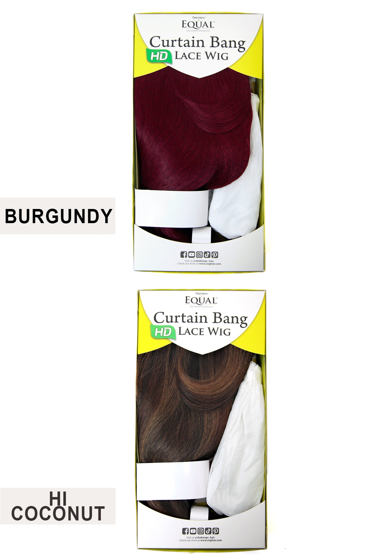 SHAKE N GO EQUAL CURTAIN BANG LACE PART WIG -SAGE - BSW BEAUTY CANADA