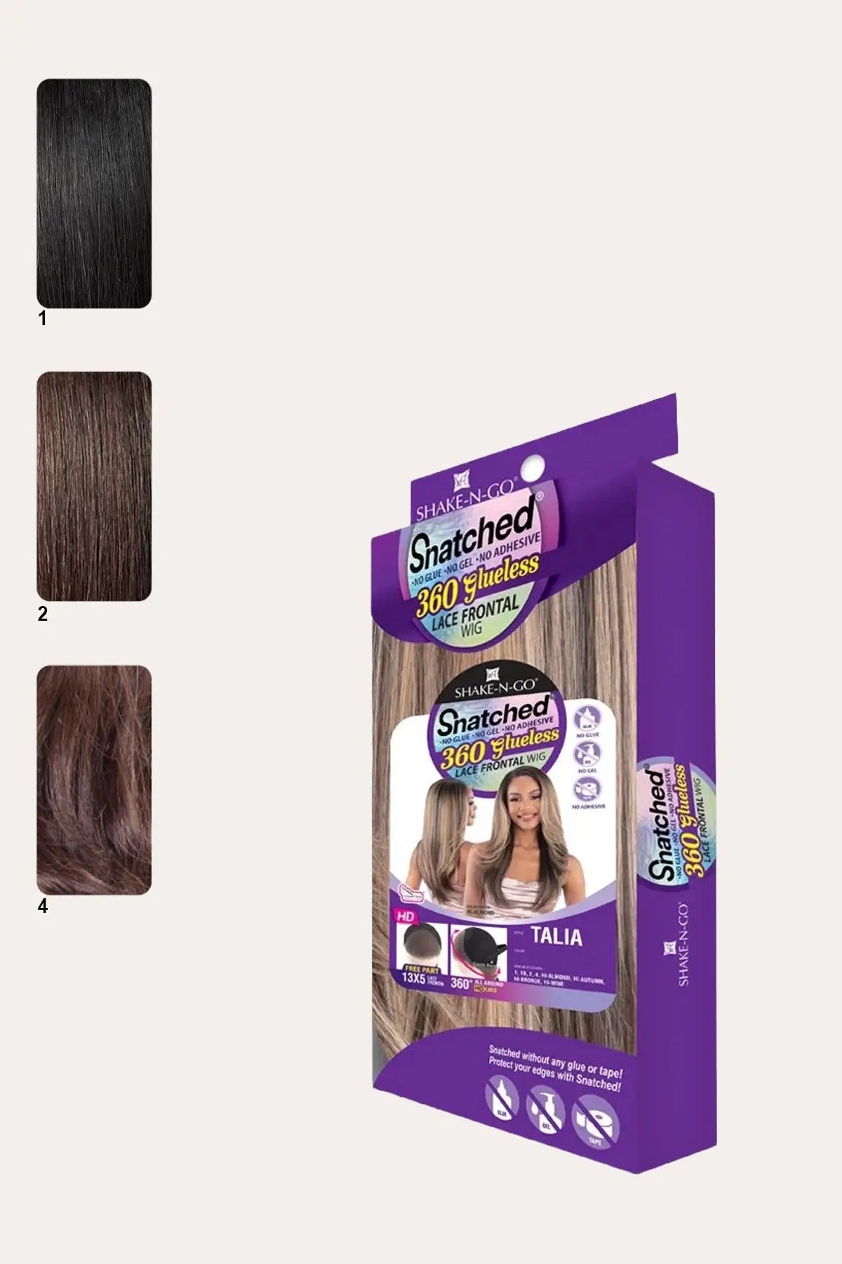 SHAKE N GO SNATCHED 360 GLUELESS WIG 13X6 HD LACE FRONTAL - TALIA SHAKE N GO