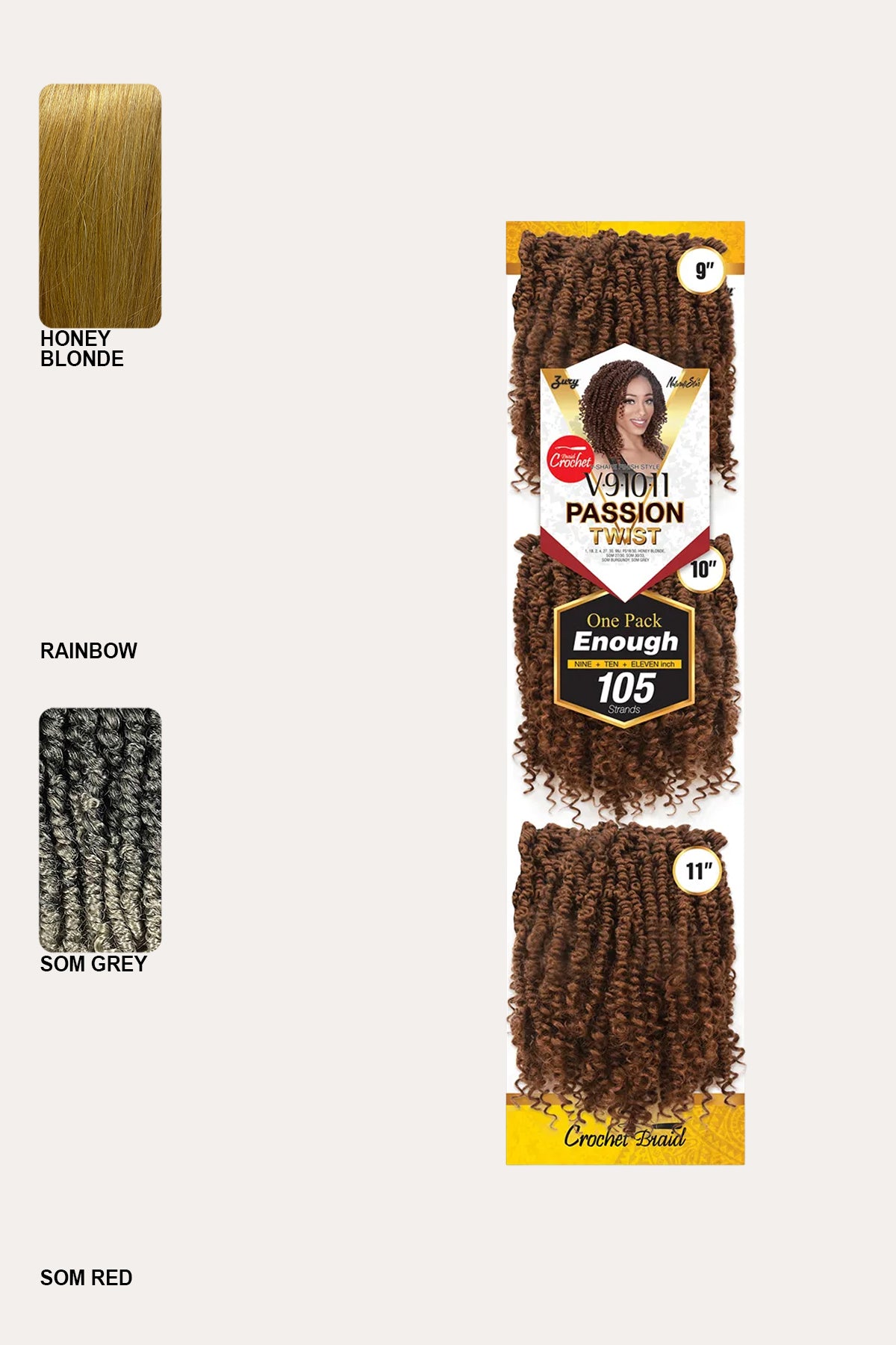 ZURY V11 PASSION TWIST CROCHET BRAID 9