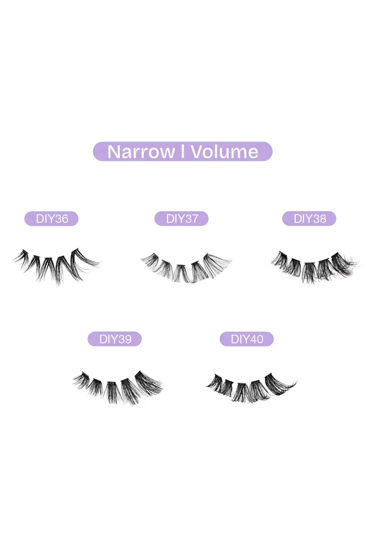BROADWAY NATURAL DIY CLUSTER LASHES | INDIVISUAL FALSE EYELASHES