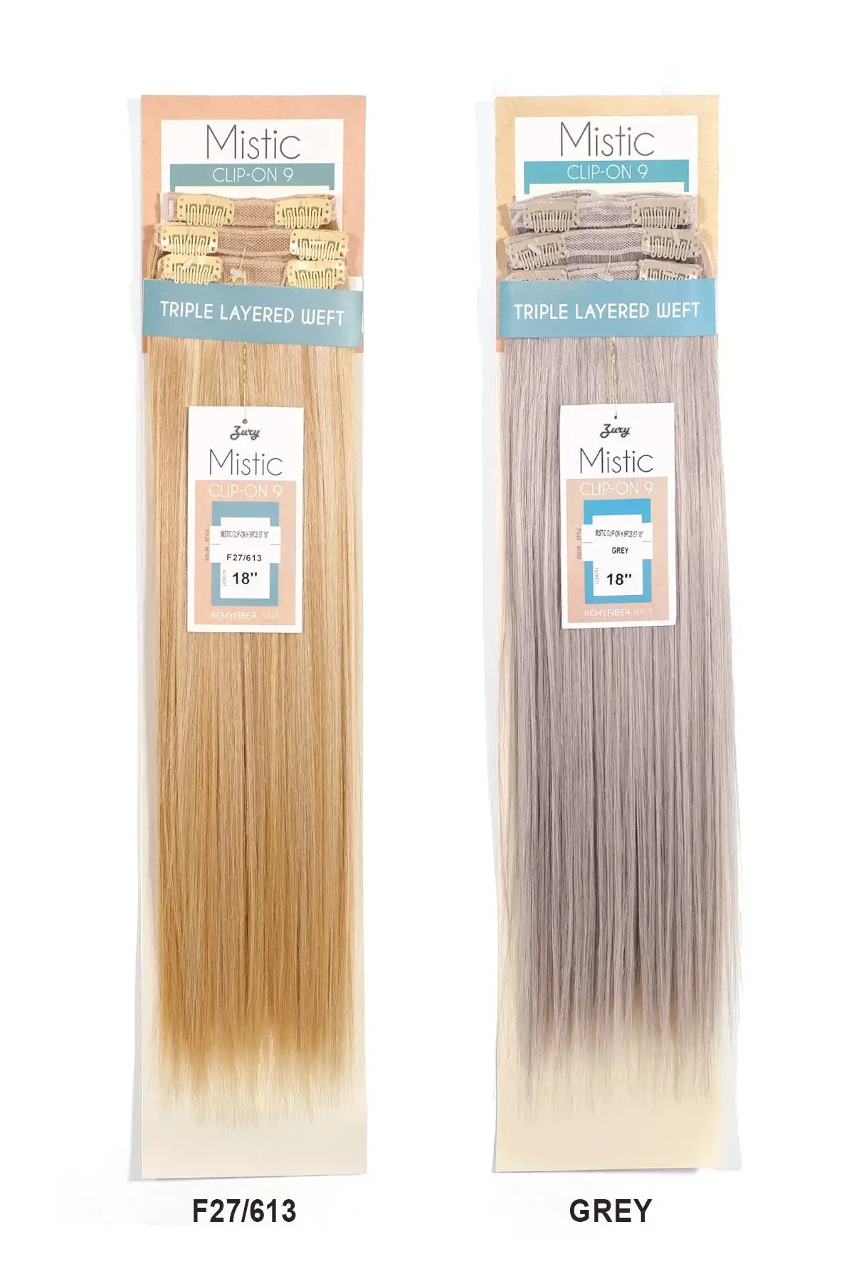 ZURY MISTIC CLIP-ON 9PC 18" Zury