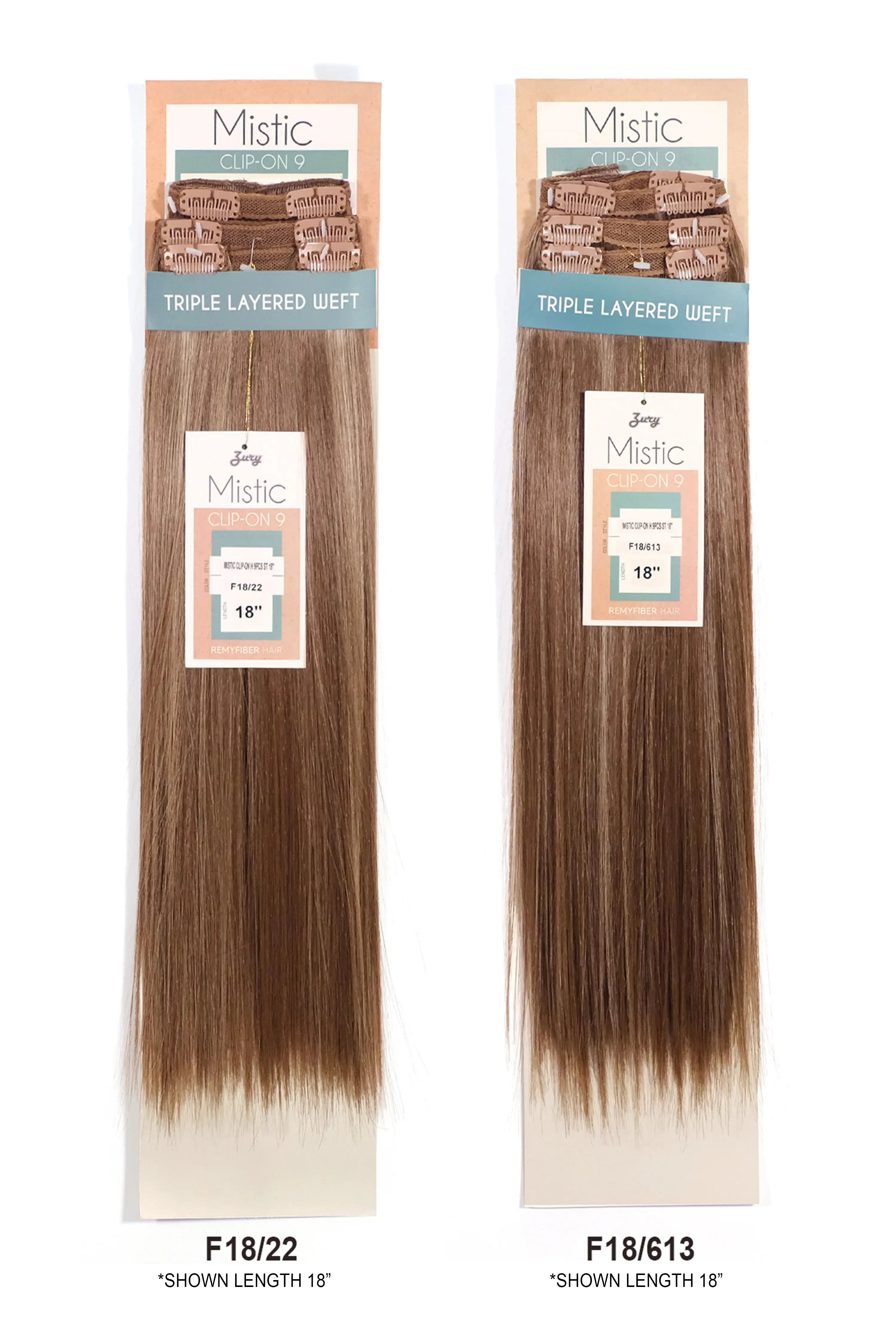 ZURY MISTIC CLIP-ON WEAVE 22 9PC 22" ZURY