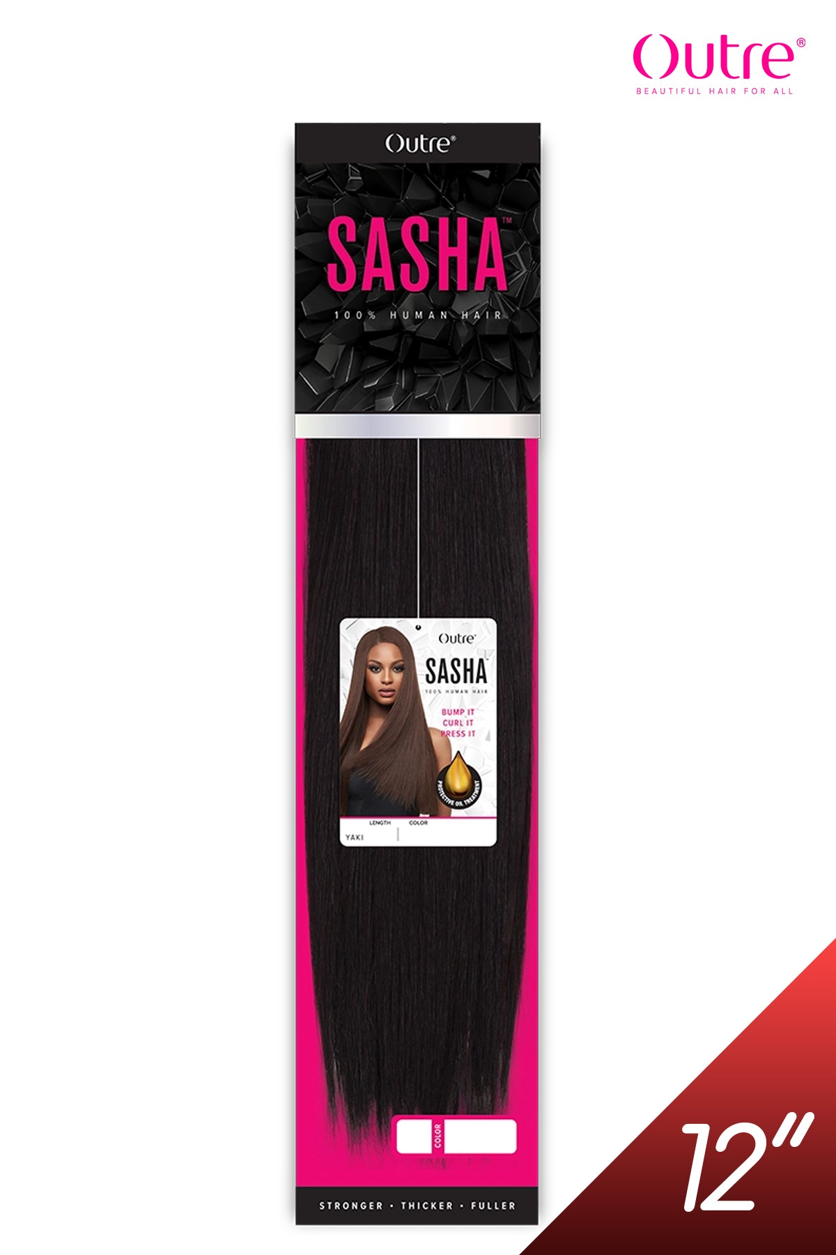 OUTRE HUMAN HAIR WEAVE SASHA YAKI - 12" - BSW BEAUTY CANADA