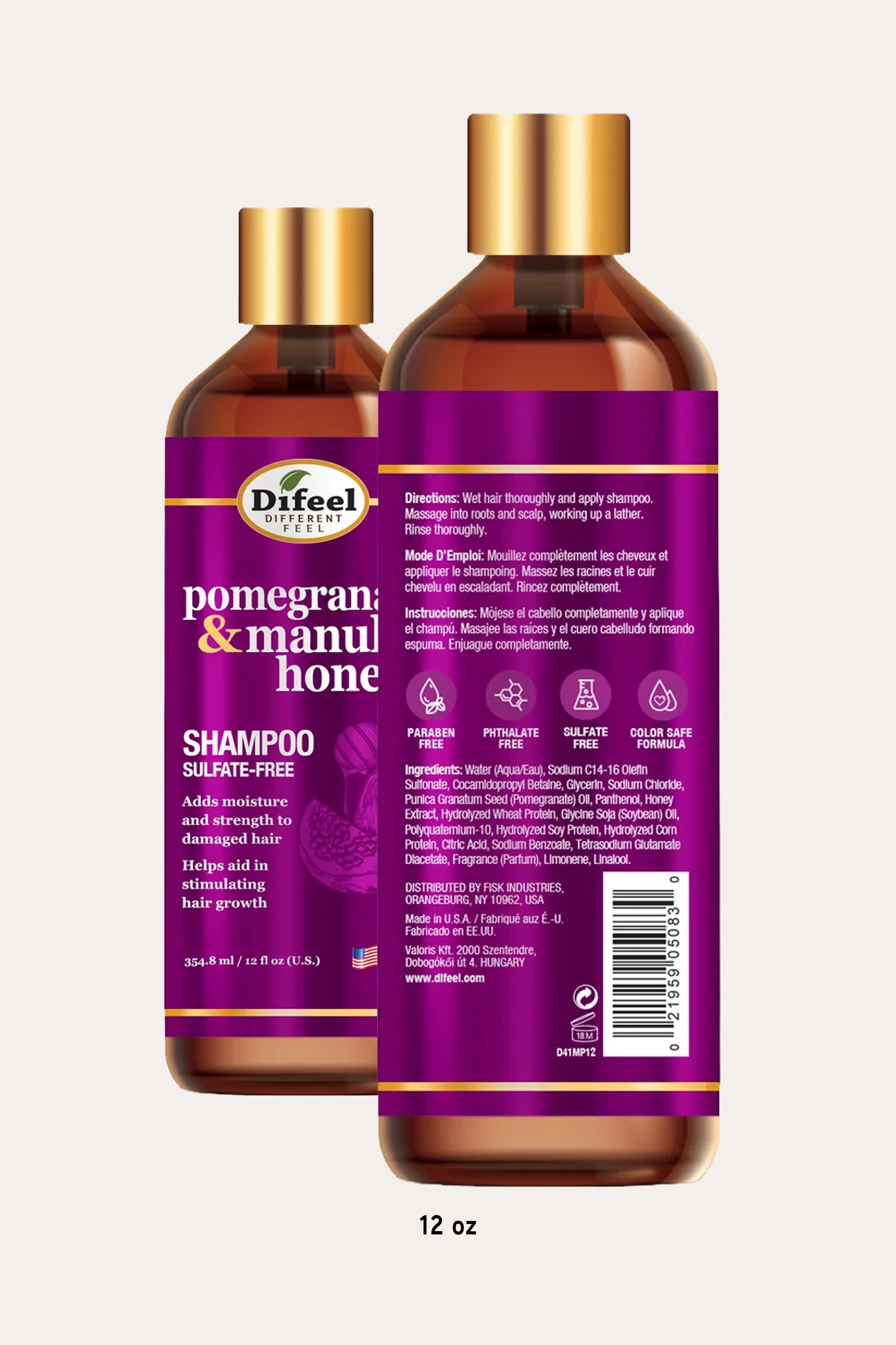Shampooing au miel de Manuka DIFEEL