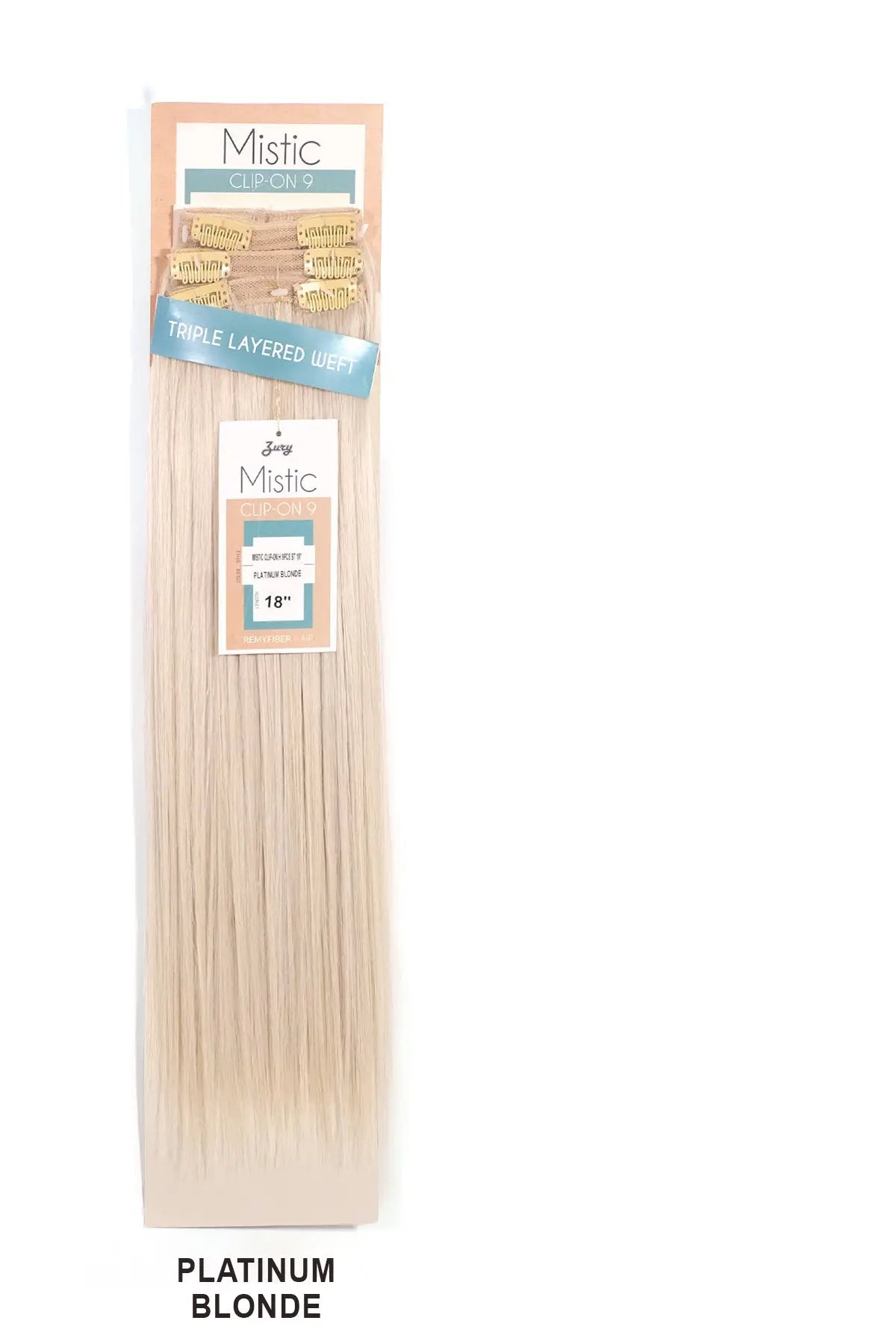 ZURY MISTIC CLIP-ON 9PC 18" Zury