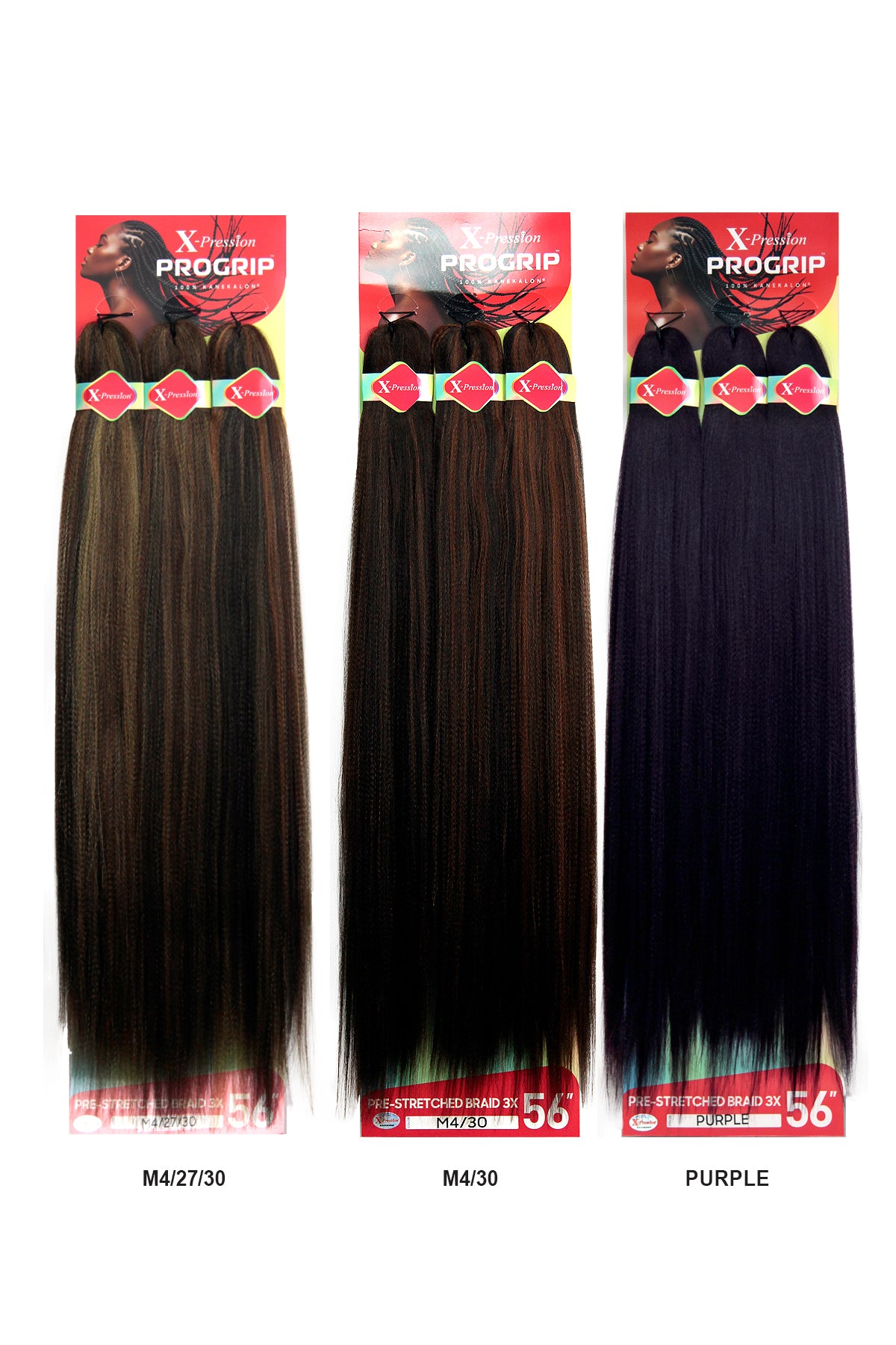 OUTRE X-PRESSION 3X PROGRIP PRE-STRETCHED BRAID 56