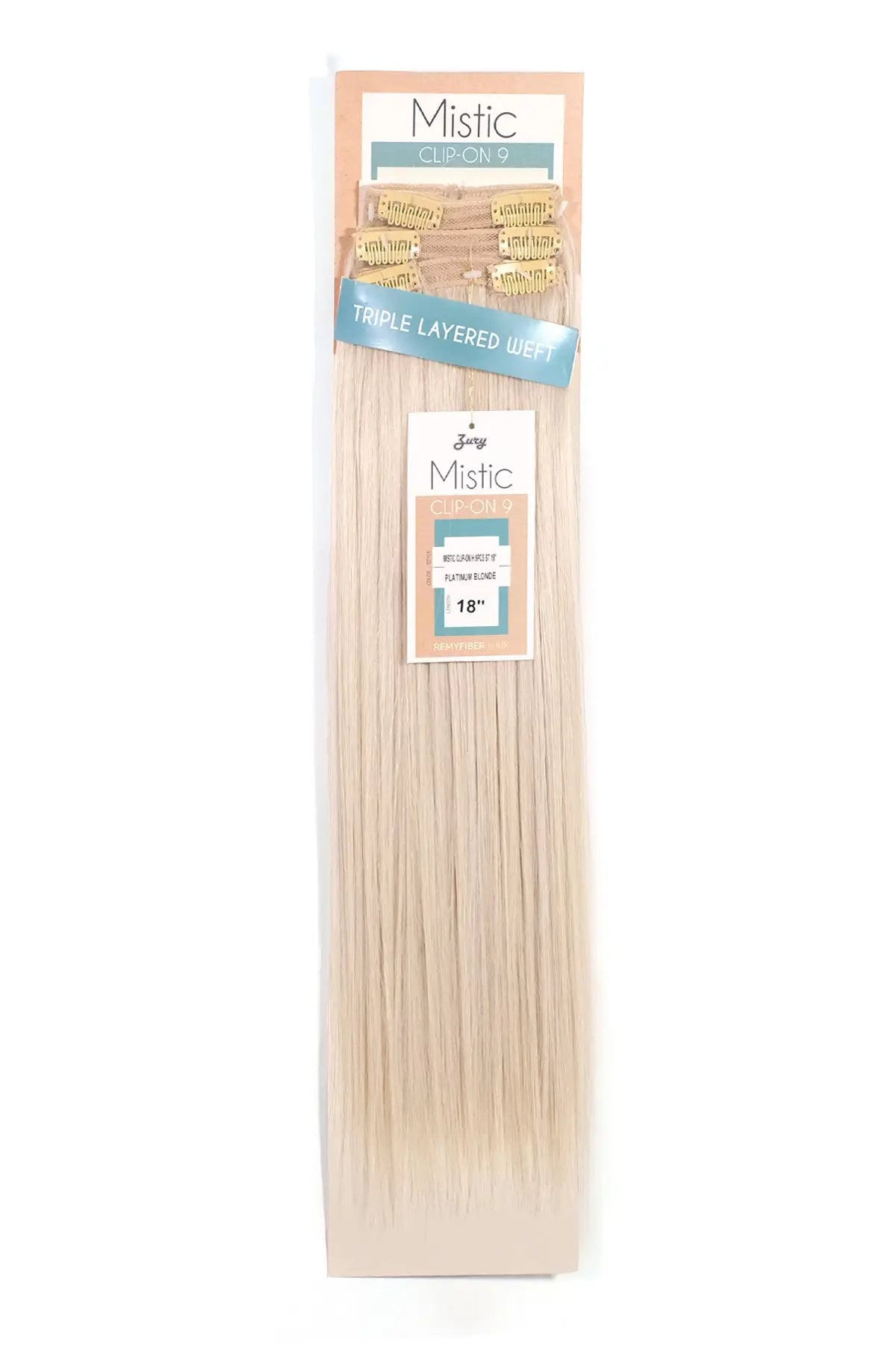 ZURY MISTIC CLIP-ON 9PC 18" Zury