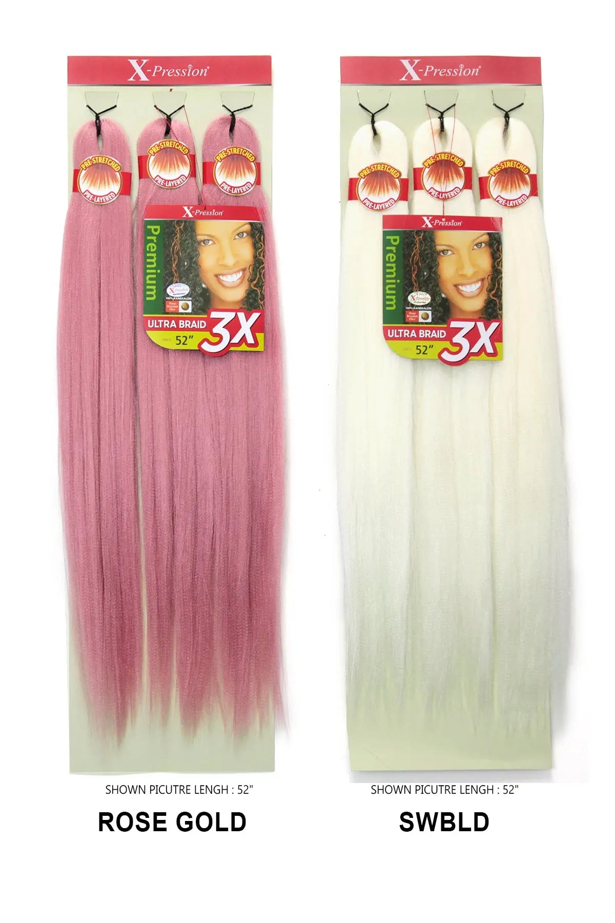 OUTRE 3X X-PRESSION PRE-STRETCHED ULTRA BRAID 52" OUTRE