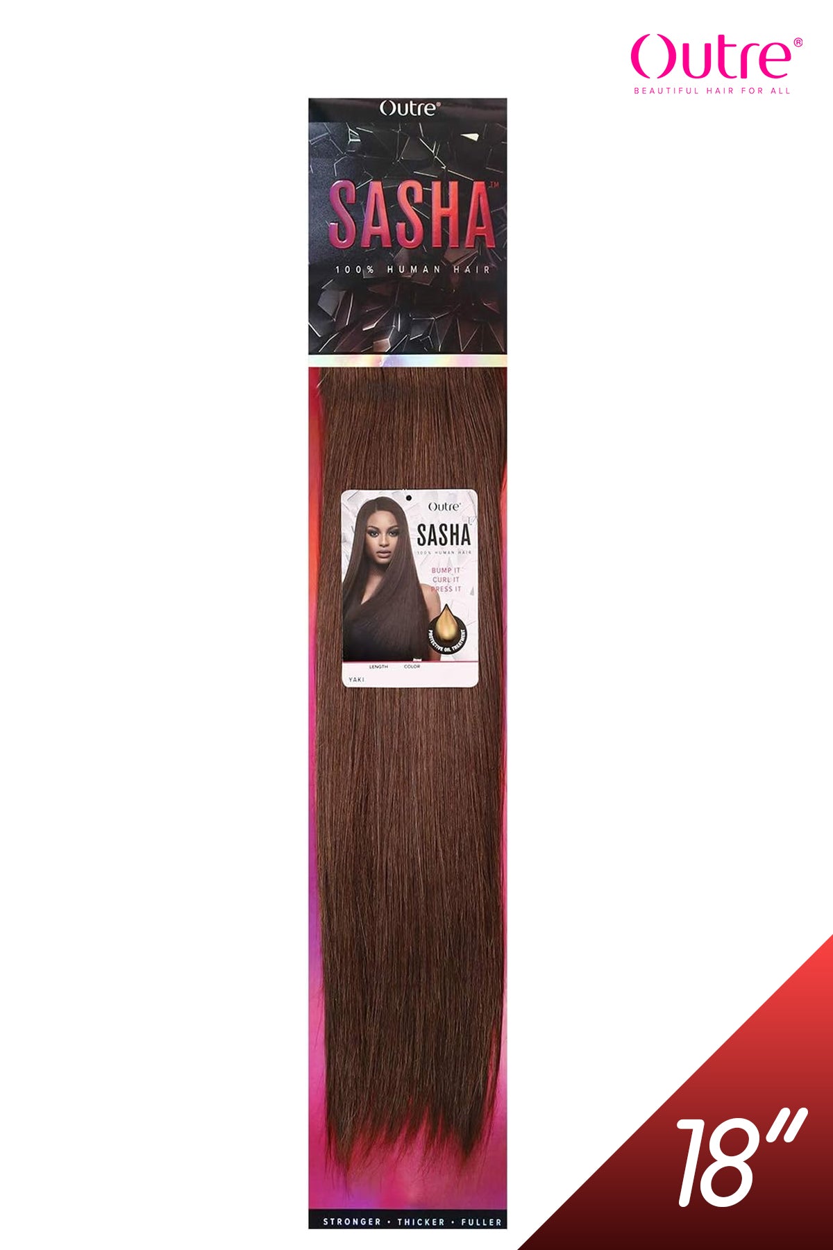 OUTRE HUMAN HAIR WEAVE SASHA YAKI - 18