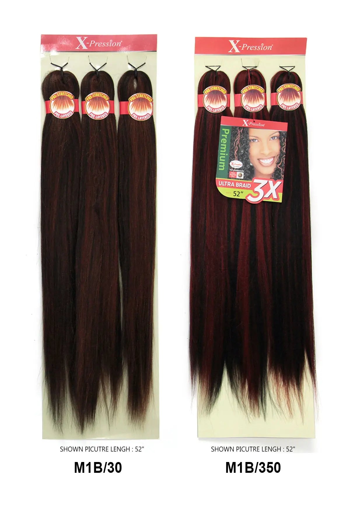 OUTRE 3X X-PRESSION PRE-STRETCHED ULTRA BRAID 52" OUTRE