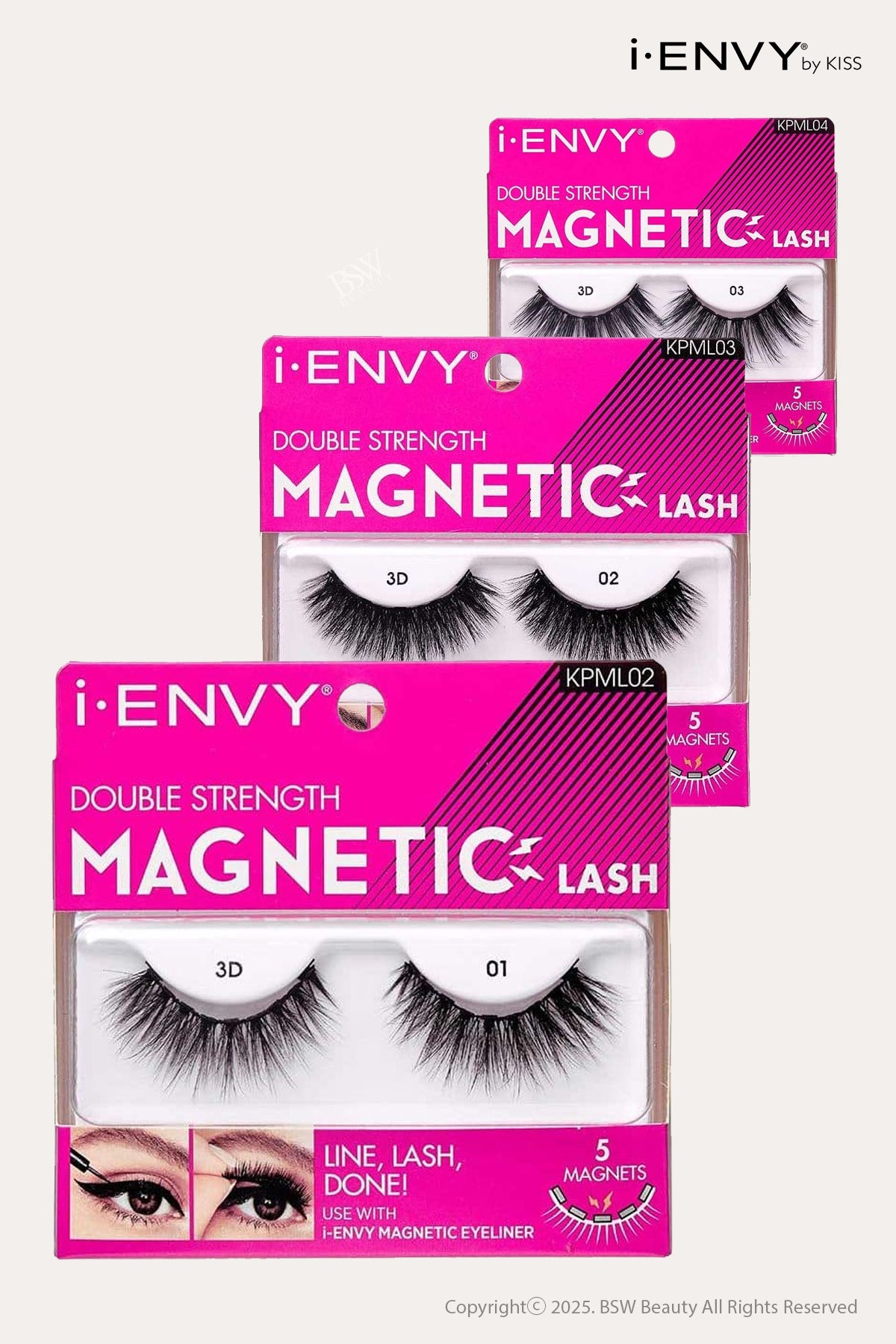 I ENVY BY KISS MAGNETIC EYE LASHES - BSW BEAUTY CANADA