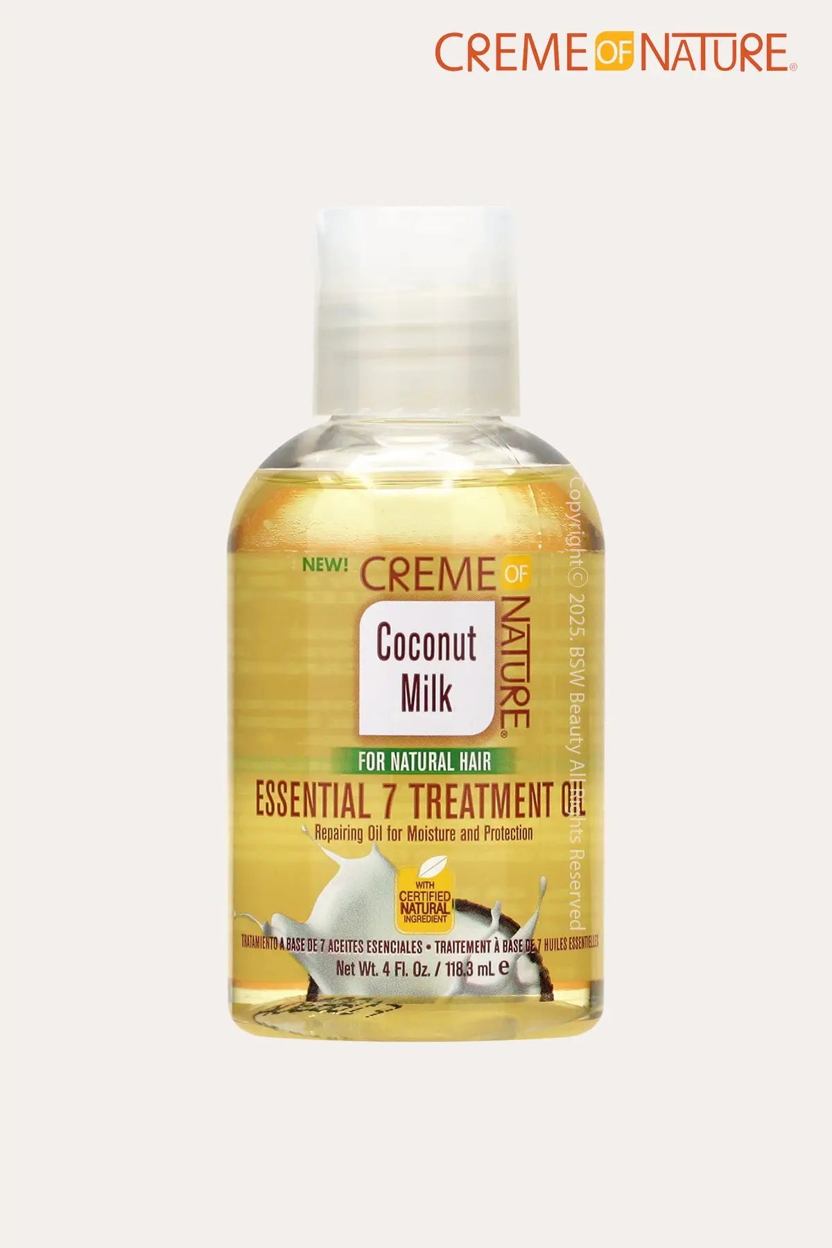 CREME OF NATURE COCONUT MILK ESSENTIAL 7 TREATMENT OIL 4oz - BSW BEAUTY CANADA
