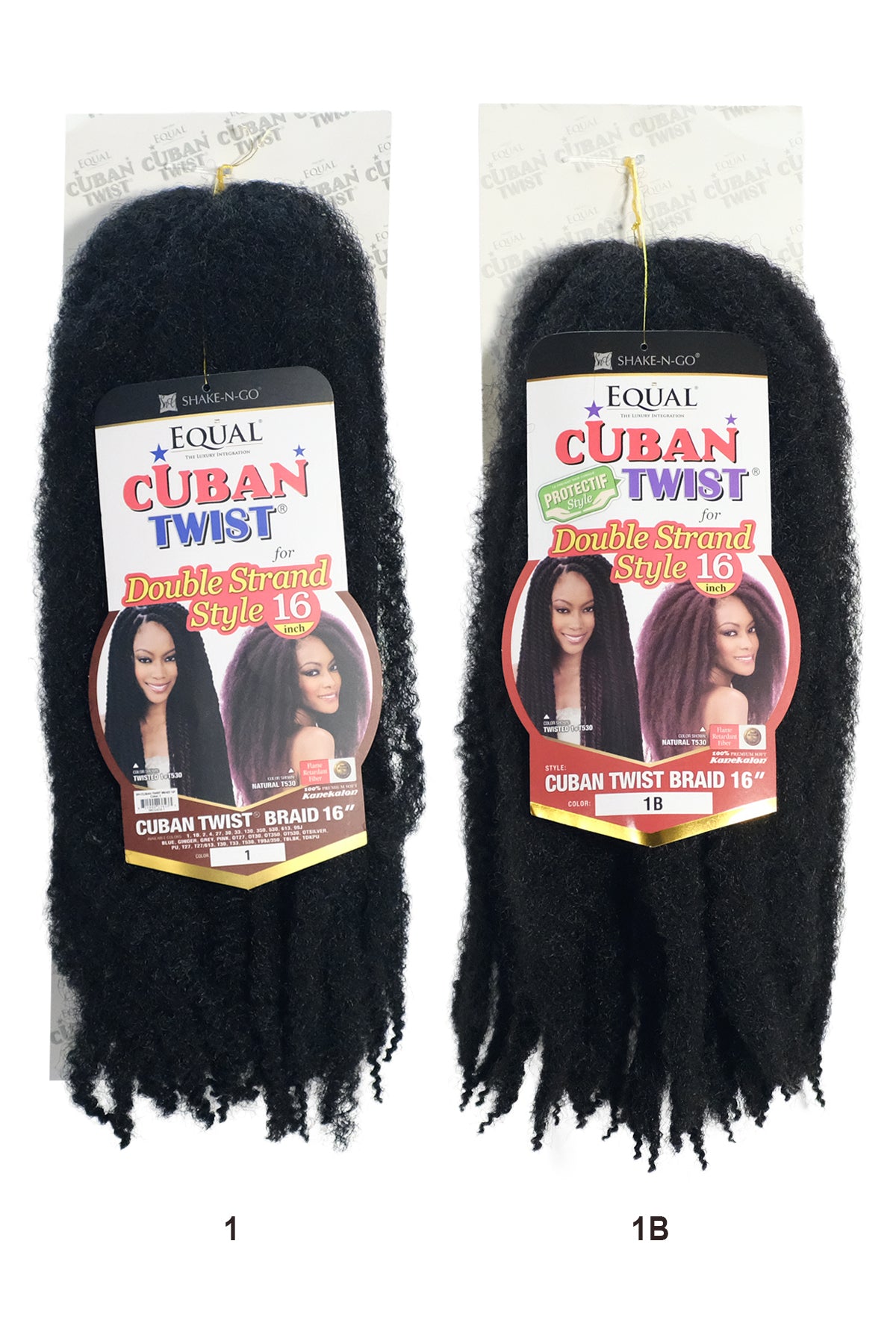 SHAKE N GO EQUAL CUBAN TWIST DOUBLE STRAND STYLE BRAID 16