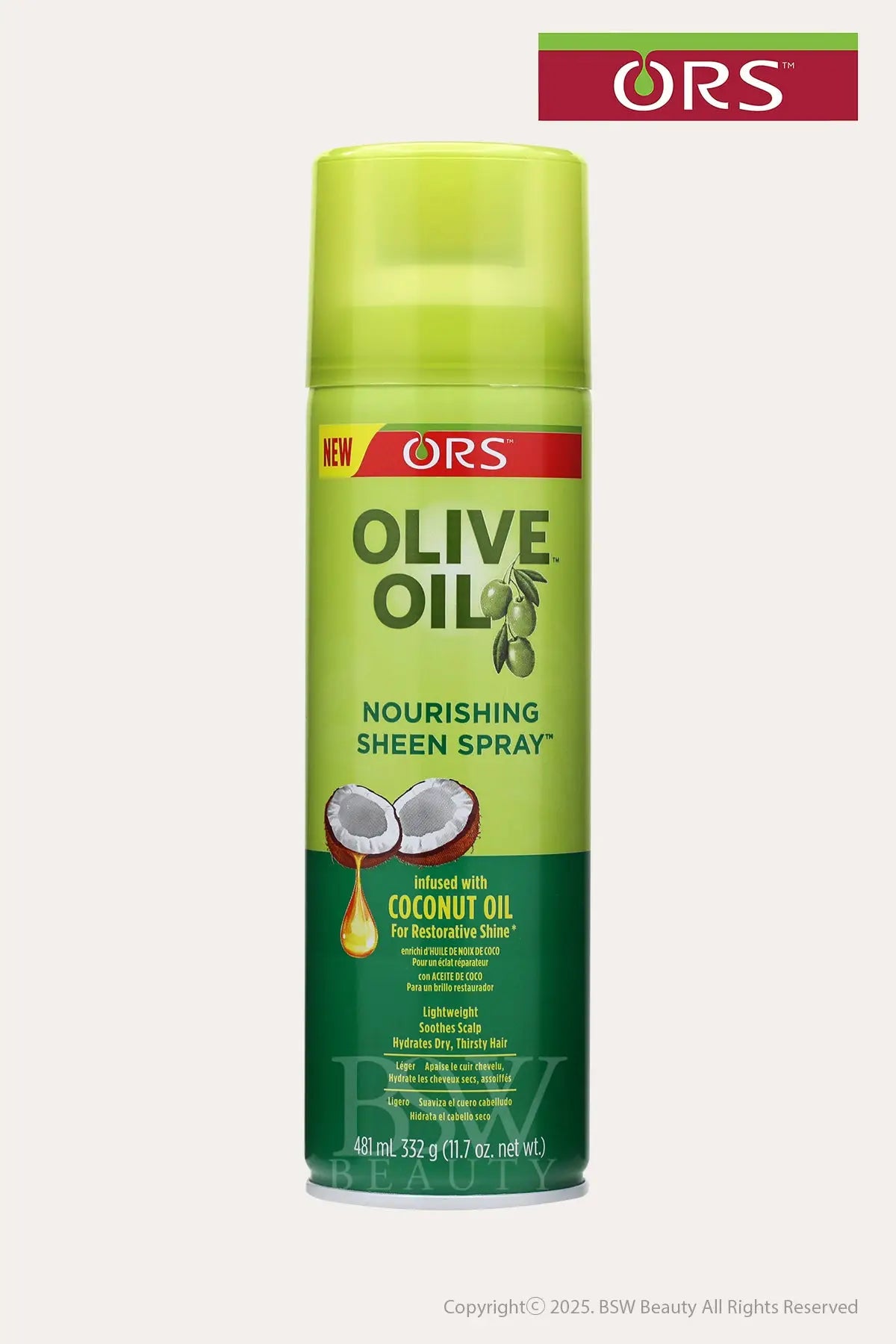 ORS OLIVE OIL NOURISHING SHEEN SPRAY WITH COCONUT OIL 10oz - BSW BEAUTY CANADA