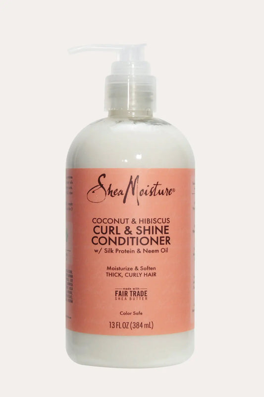 SHEA MOISTURE COCONUT & HIBISCUS CURL & SHINE CONDITIONER 13oz SHEA MOISTURE