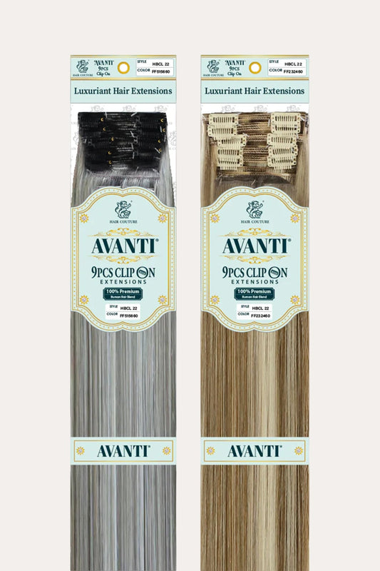 [완료] HAIR COUTURE - AVANTI HUMAN HAIR BLEND CLIP IN 9PC 18" HAIR COUTURE