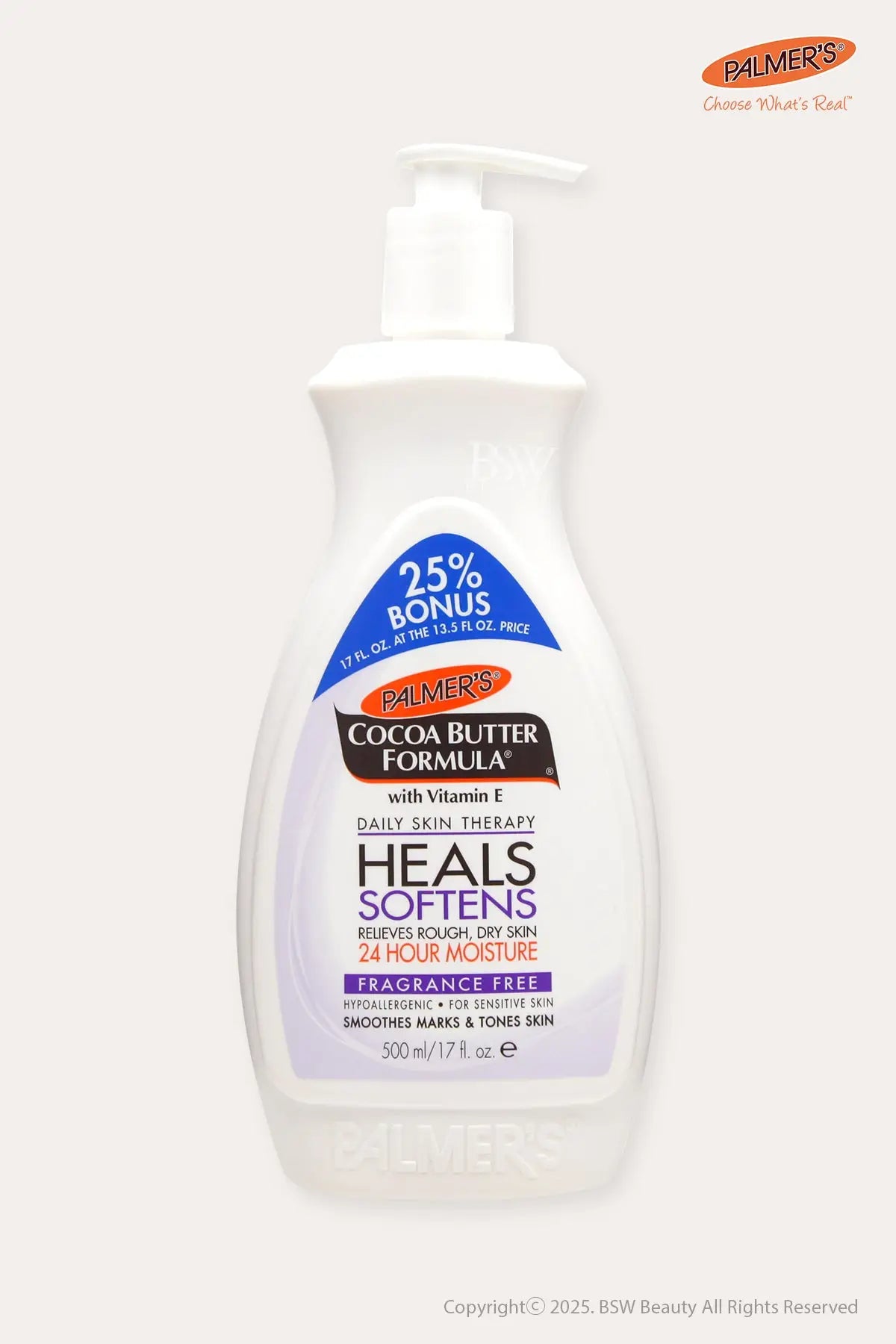 PALMER'S COCOA BUTTER FORMULA DAILY SKIN THERAPY HEALS SOFTENS LOTION [FRAGRANCE FREE] 13.5oz - BSW BEAUTY CANADA