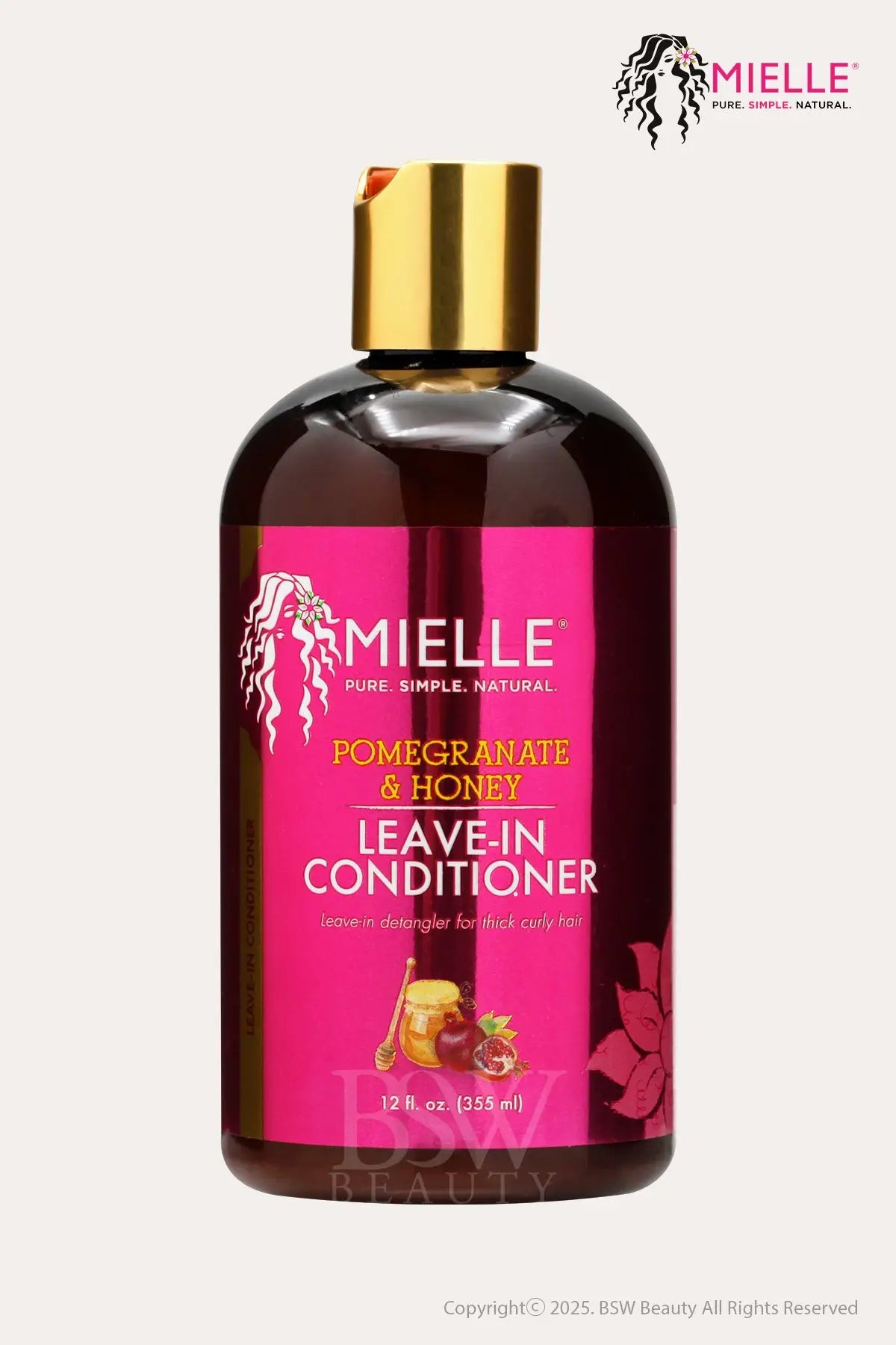 MIELLE ORGANICS POMEGRANATE & HONEY LEAVE-IN CONDITIONER 12oz - BSW BEAUTY CANADA