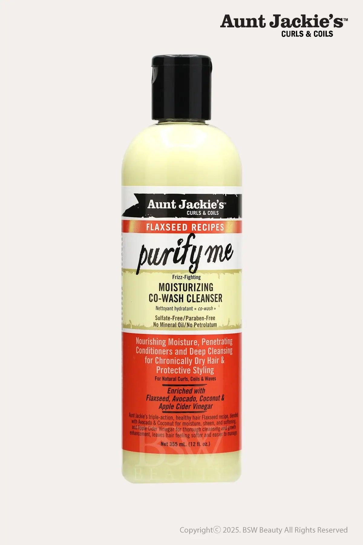 AUNT JACKIES PURIFY ME MOISTURIZING CO-WASH CLEANSER 12oz - BSW BEAUTY CANADA
