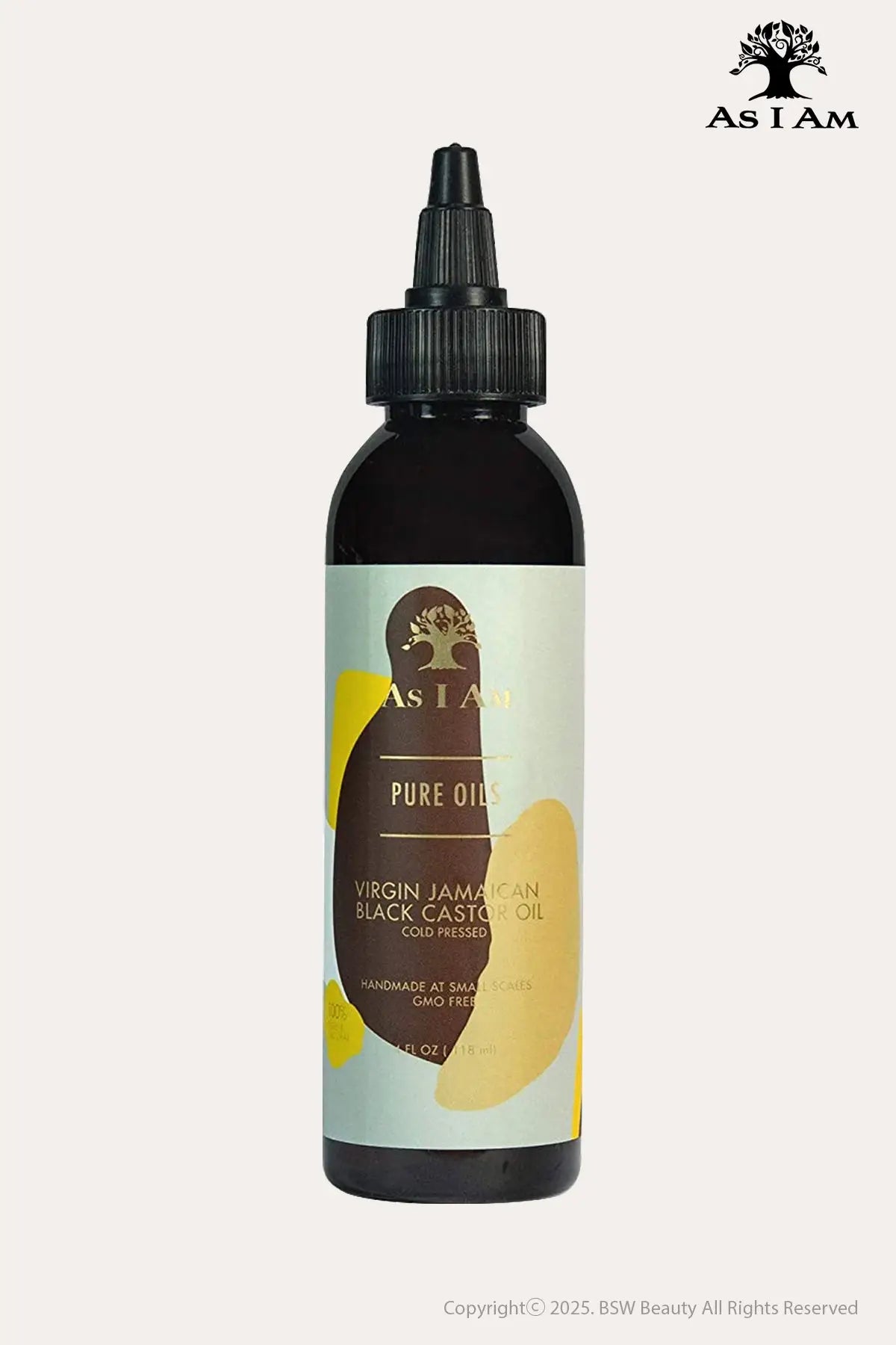 AS I AM PURE OILS VIRGIN JAMAICAN BLACK CASTOL OIL 4oz - BSW BEAUTY CANADA
