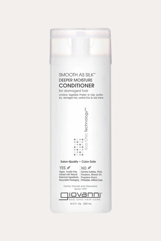 GIOVANNI SMOOTH AS SILK DEEPER MOISTURE CONDTIONER 8.5oz GIOVANNI