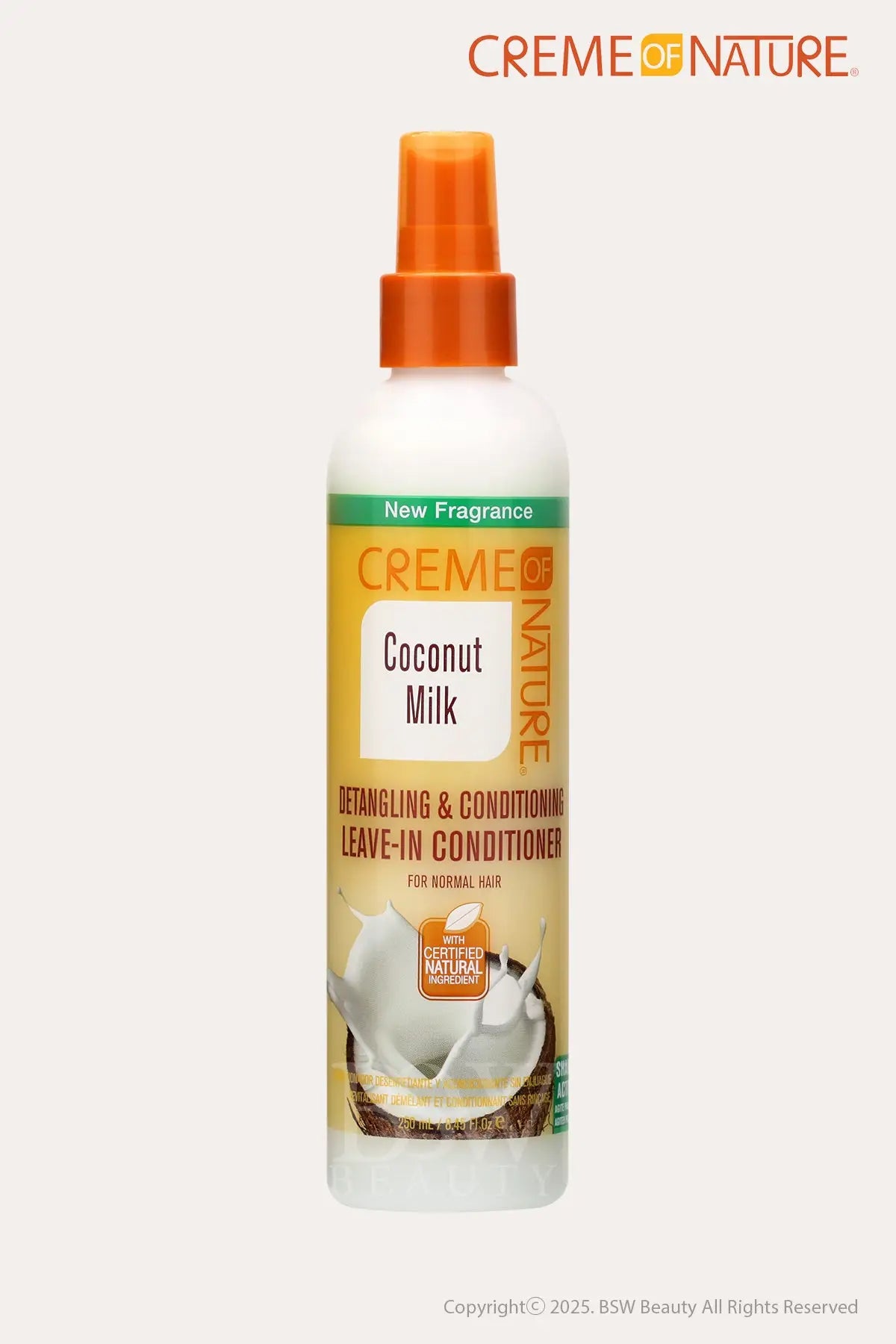 CREME OF NATURE COCONUT MILK DETANGLING & CONDITIONING LEAVE-IN CONDITIONER 8.45oz - BSW BEAUTY CANADA