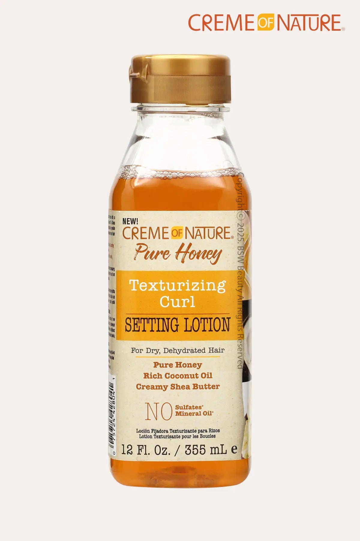 CREME OF NATURE PURE HONEY TEXTURIZING CURL SETTING LOTION 12oz - BSW BEAUTY CANADA