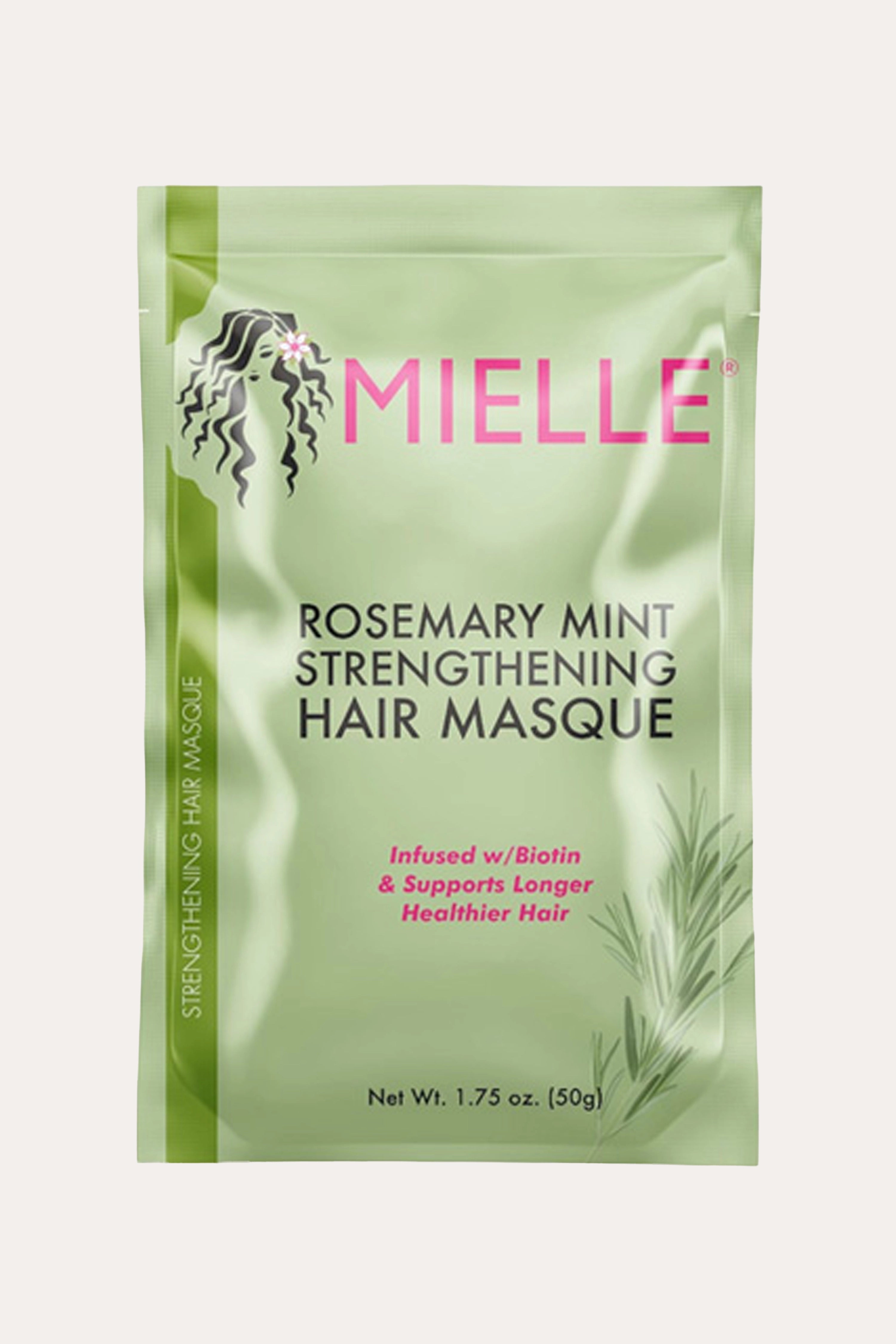 MIELLE ROSEMARY MINT HAIR MASQUE 1.75oz | STRENGTHENING HAIR MASK