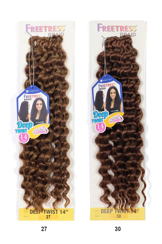 SHAKE N GO FREETRESS CROCHET BRAID DEEP TWIST 14" SHAKE N GO