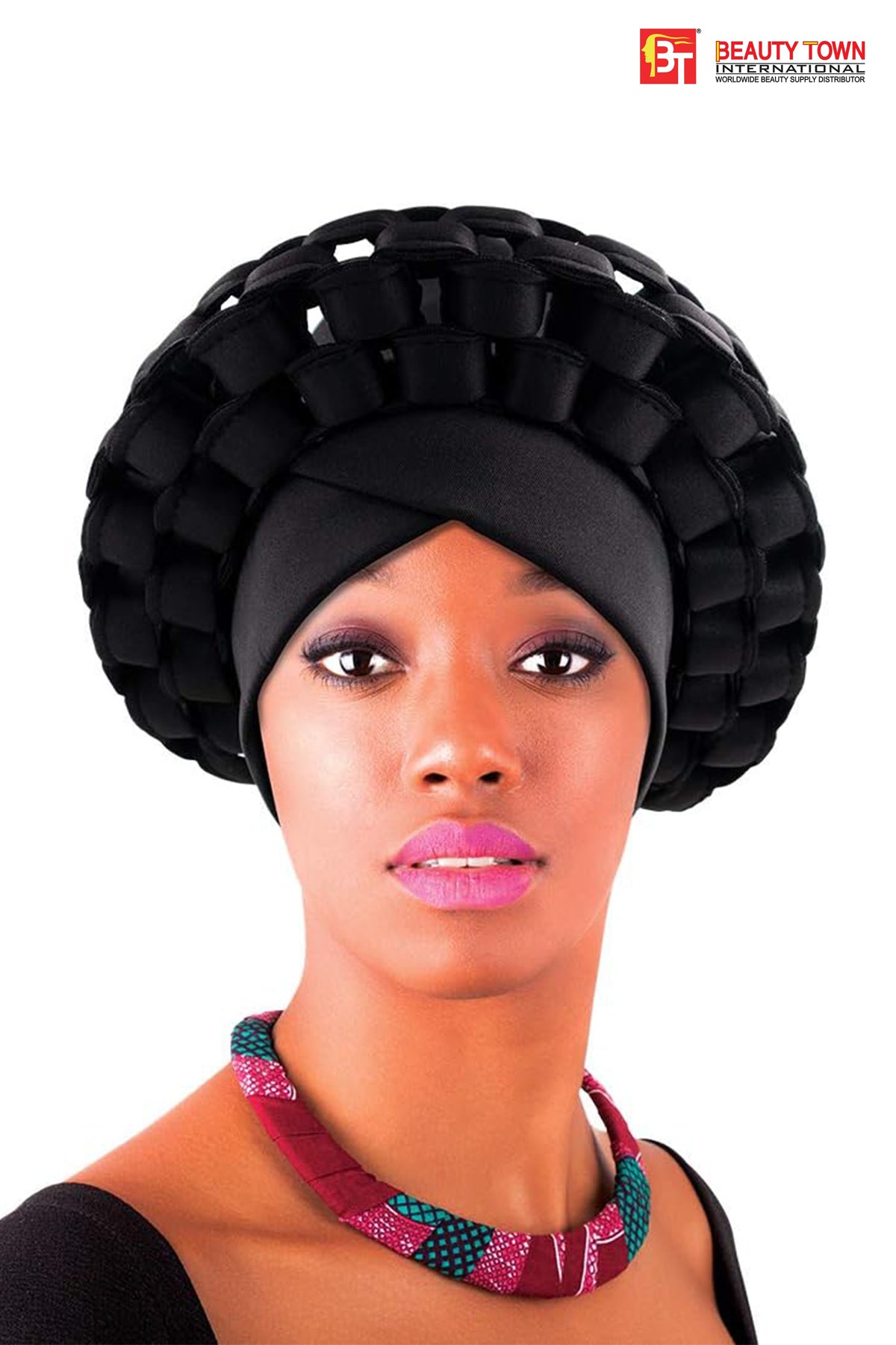 BEAUTY TOWN ELASTIC TURBAN ASO OKE AUTO GELE HEADTIE - 3 COLORS - BSW BEAUTY CANADA