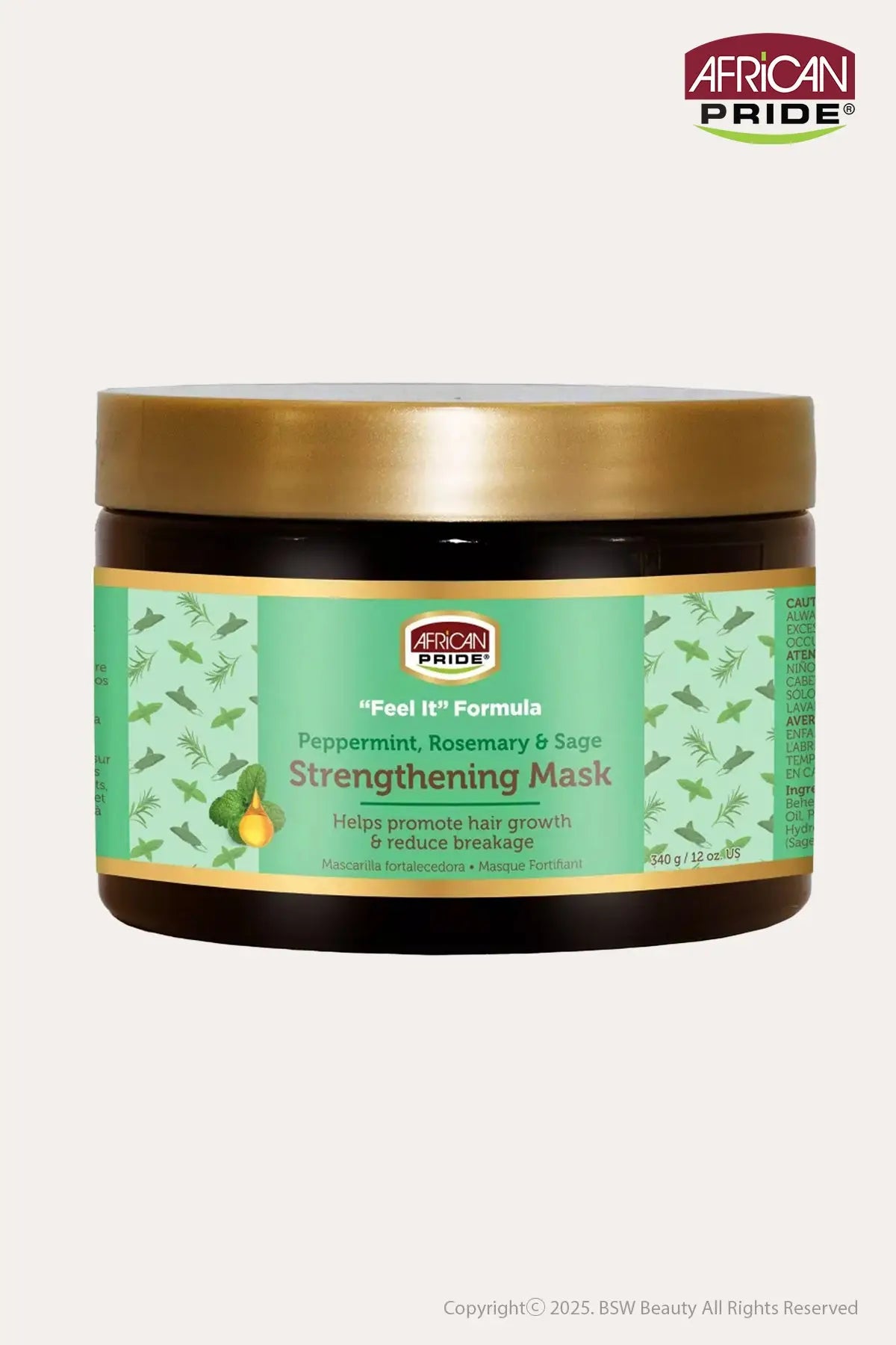 AFRICAN PRIDE FEEL IT FORMULA STRENGTHENING MASK HAIR TREATMENT 12oz - BSW BEAUTY CANADA