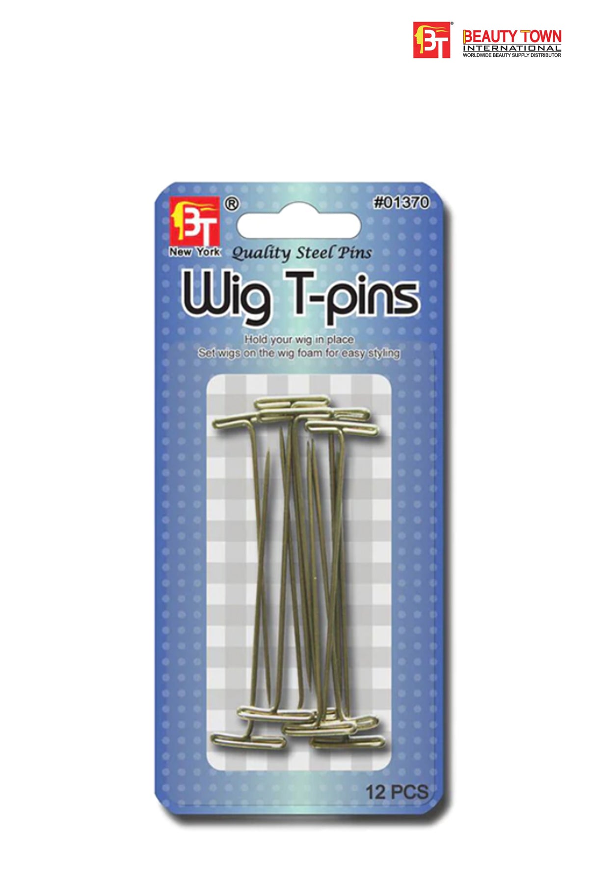 BEAUTY TOWN METAL WIG T-PIN - BSW BEAUTY CANADA