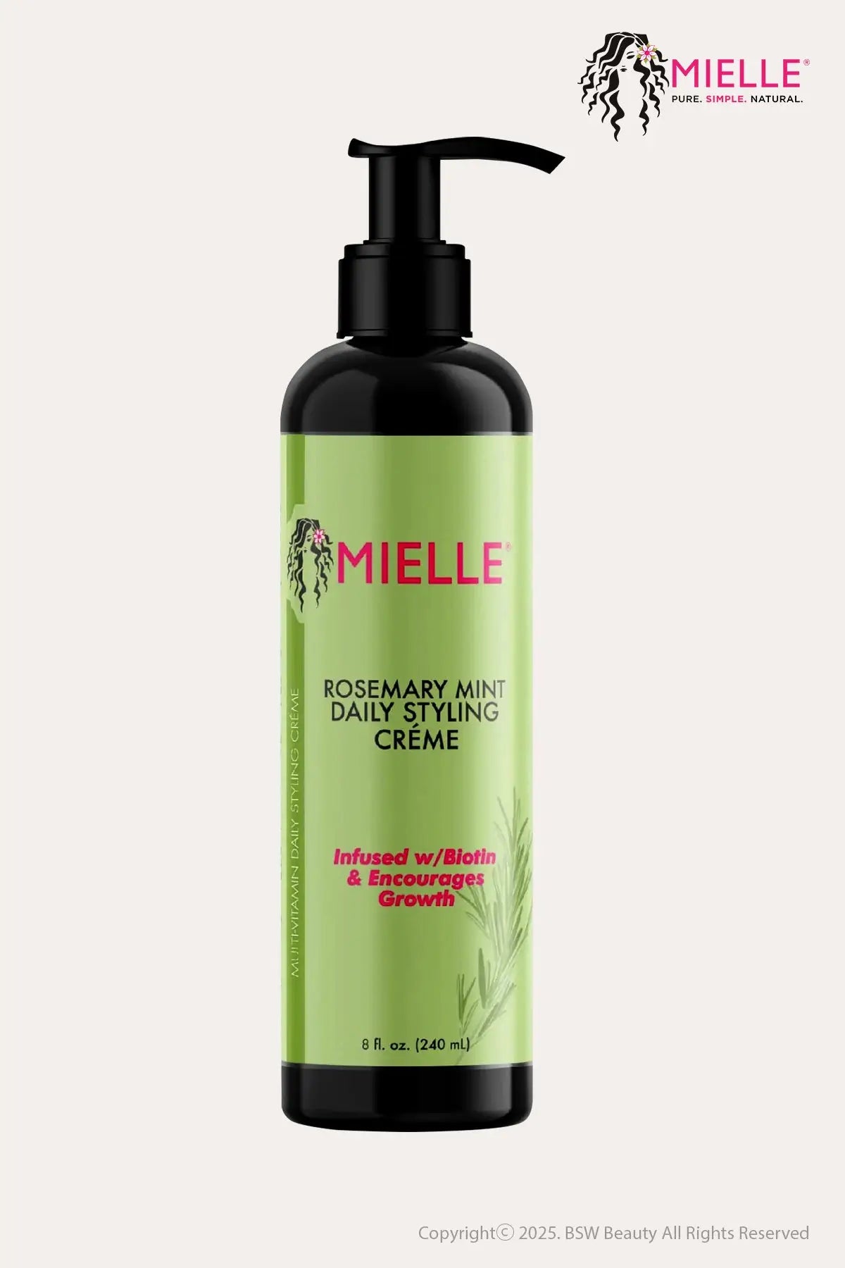 MIELLE ROSEMARY MINT DAILY STYLING CRÉME INFUSED W/ BIOTIN & ENCOURAGES GROWTH 8oz - BSW BEAUTY CANADA