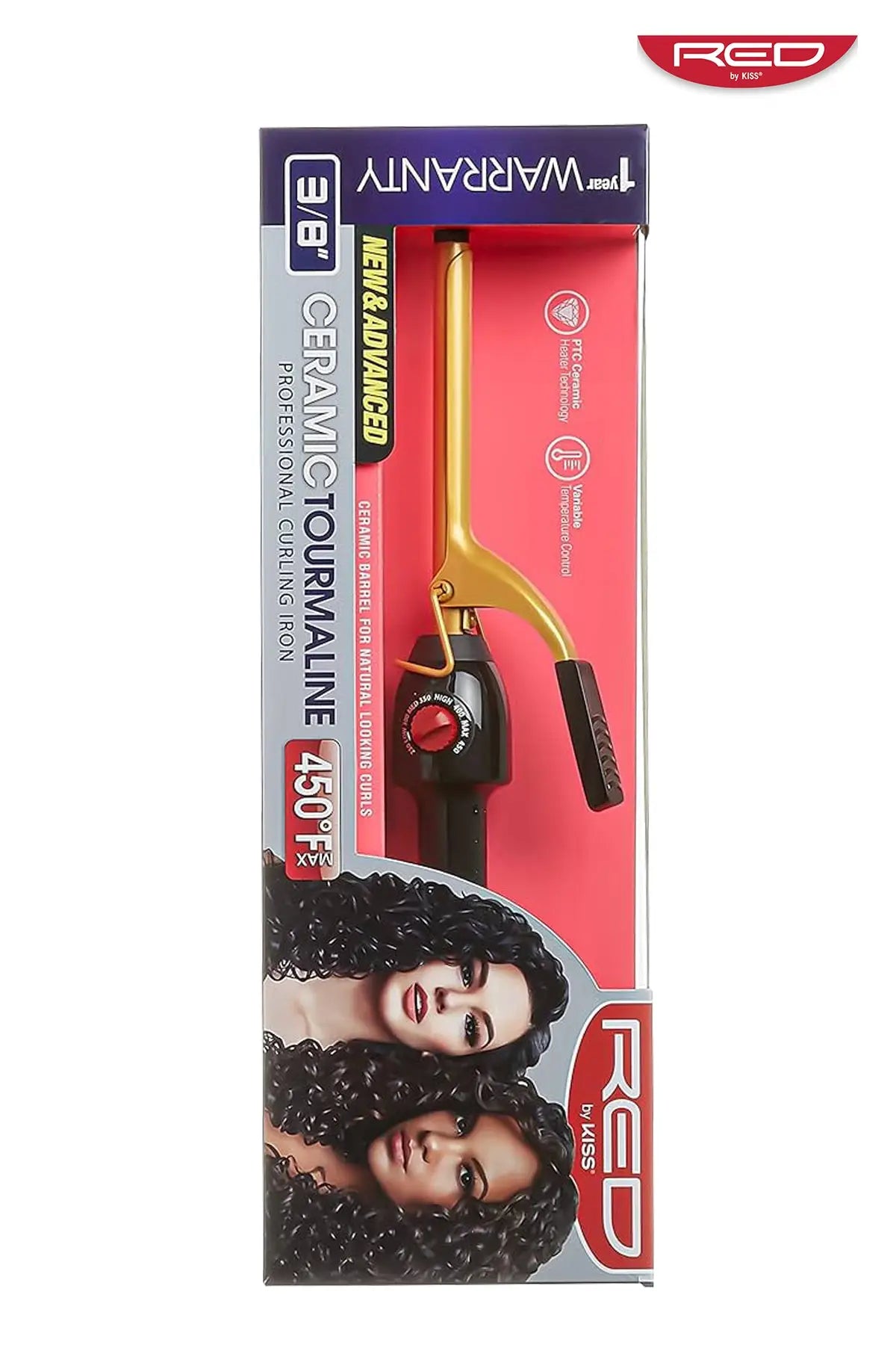 RED BY KISS CERAMIC CURLING IRON - BSW BEAUTY CANADA