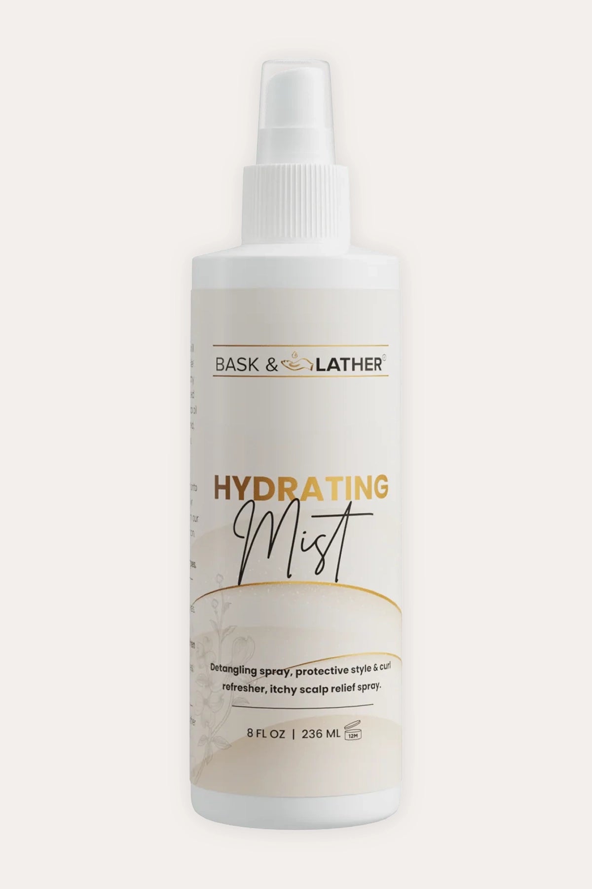 BASK & LATHER HYDRATING HAIR MIST 8oz