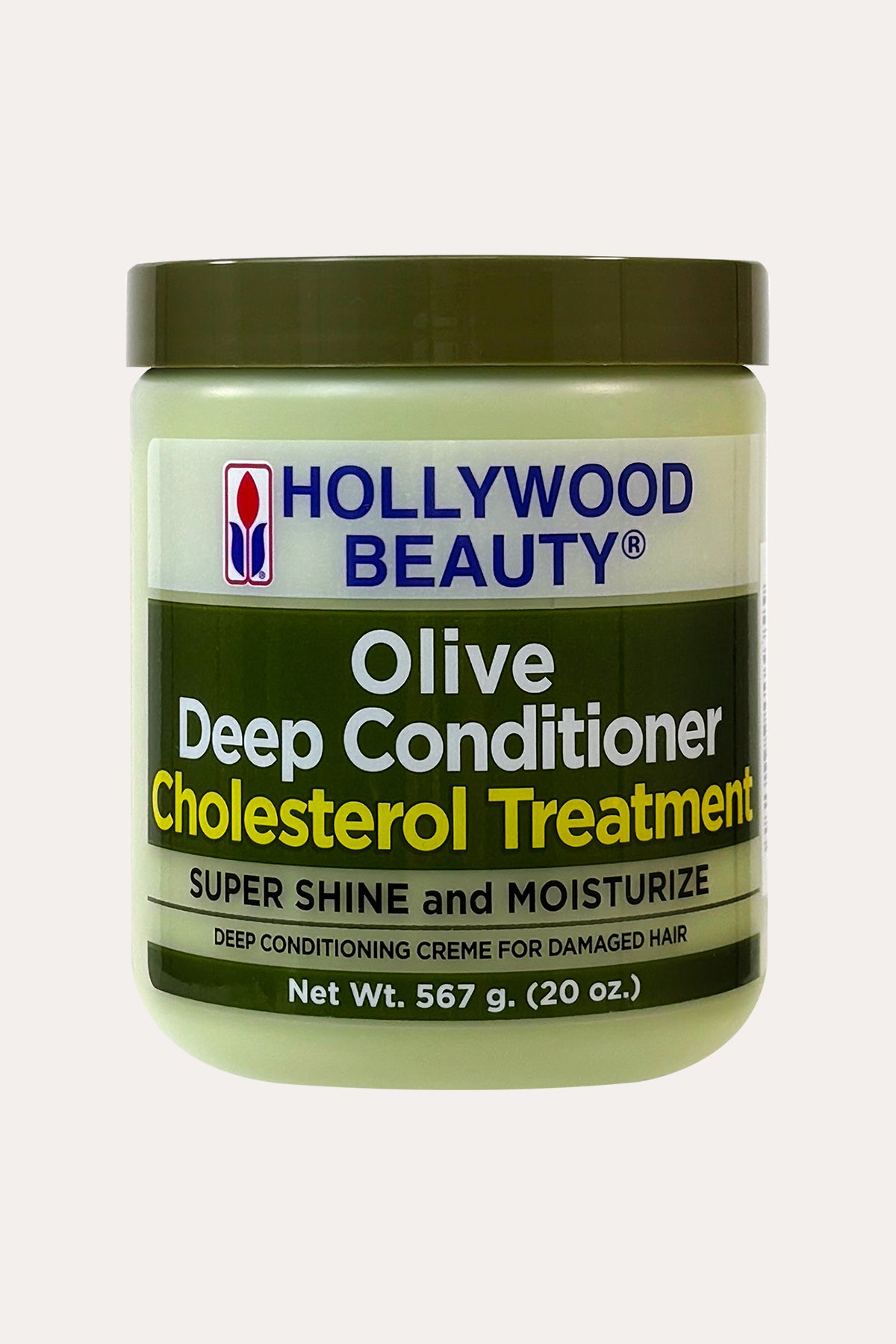 HOLLYWOOD BEAUTY OLIVE OIL CHOLESTEROL TREATMENT 20oz - BSW BEAUTY CANADA