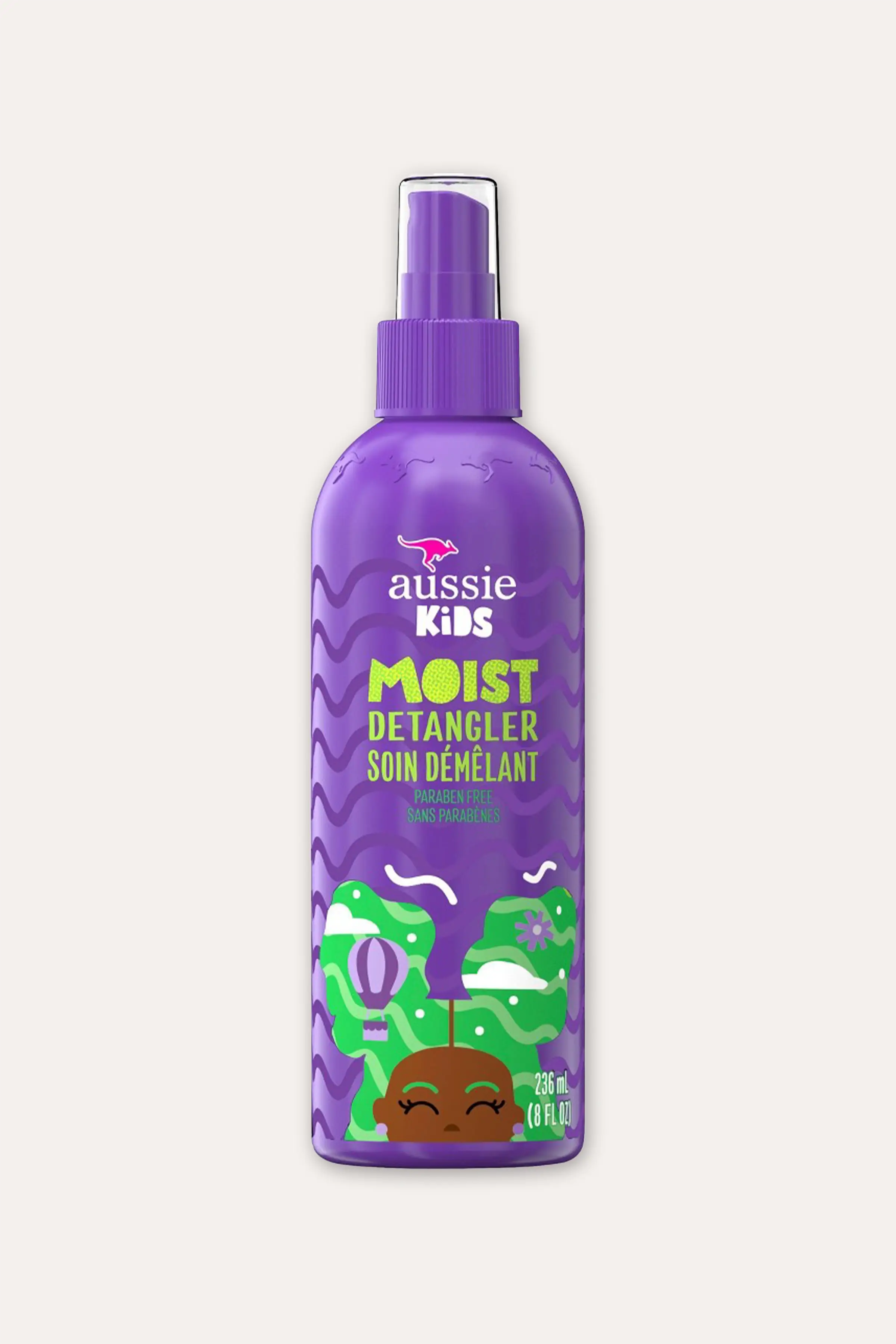 AUSSIE-KIDS SPRAY DÉMÊLANT HYDRATANT 8oz - DÉMÊLANT SANS SULFATE ET SANS PARABÈNE