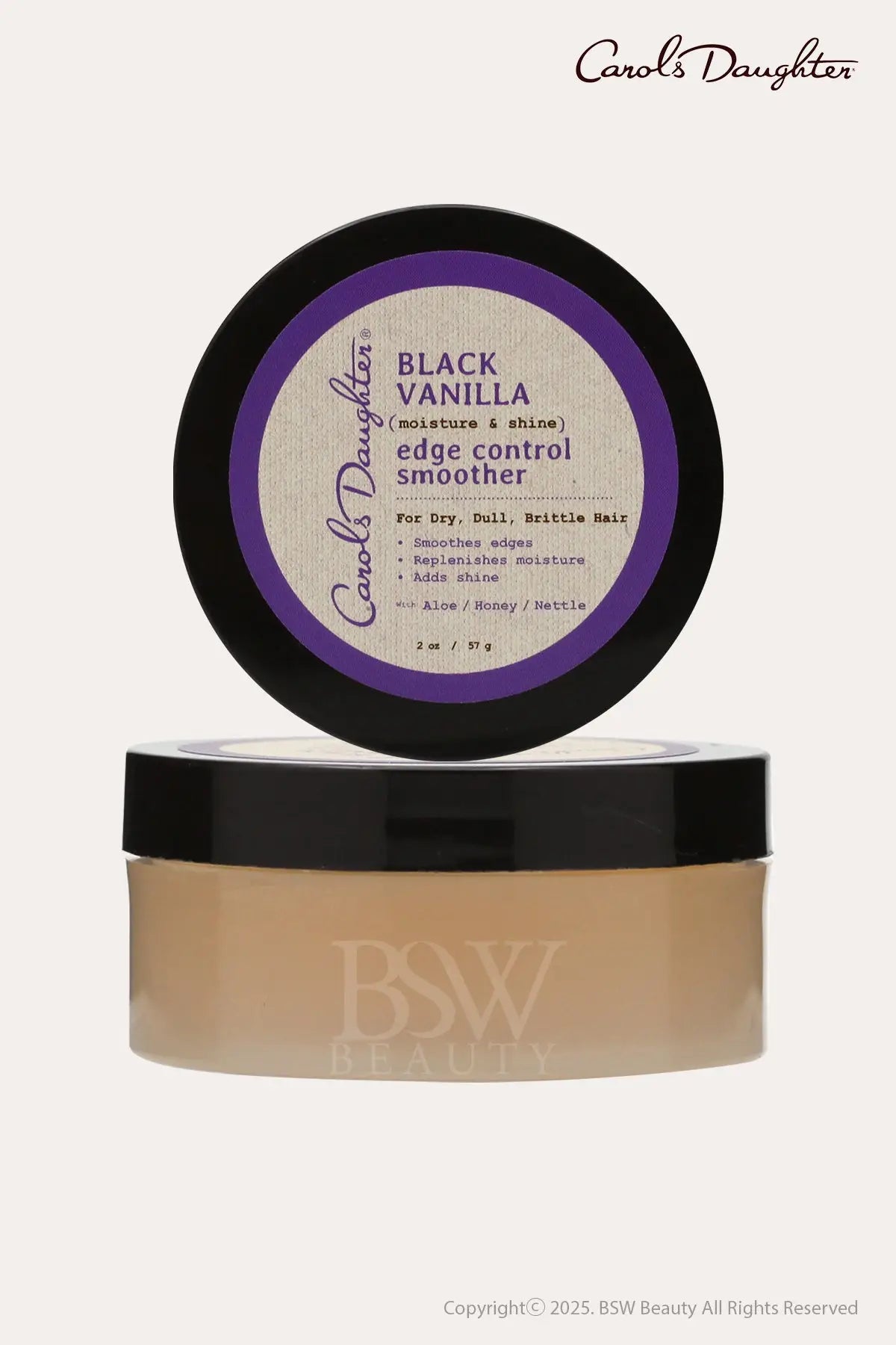 CAROLS DAUGHTER BLACK VANILLA MOISTURE & SHINE EDGE CONTROL SMOOTHER 2oz - BSW BEAUTY CANADA