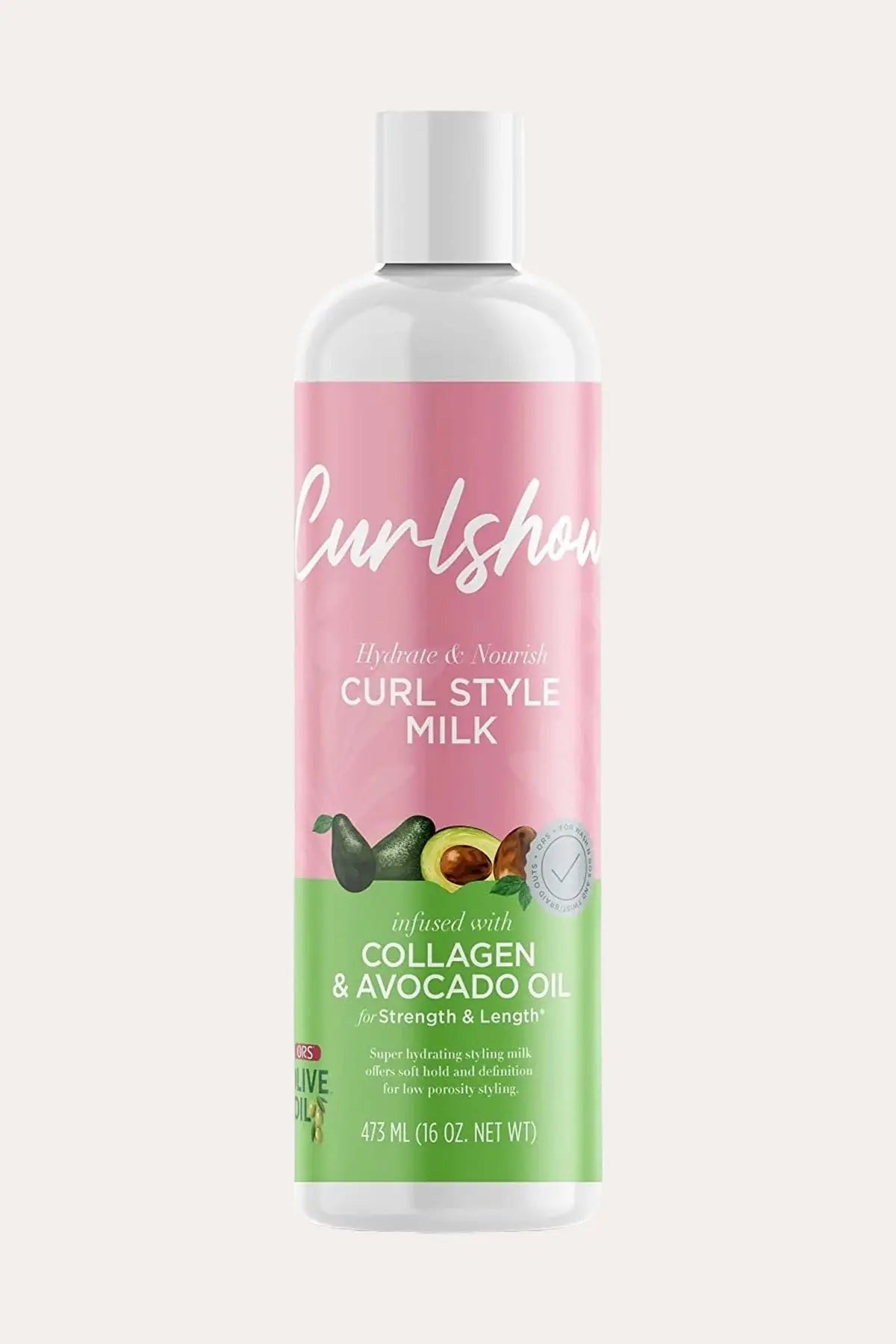ORS OLIVE OIL CURLSHOW CURL STYLE MILK FOR STRENGTH & LENGTH 16oz ORS