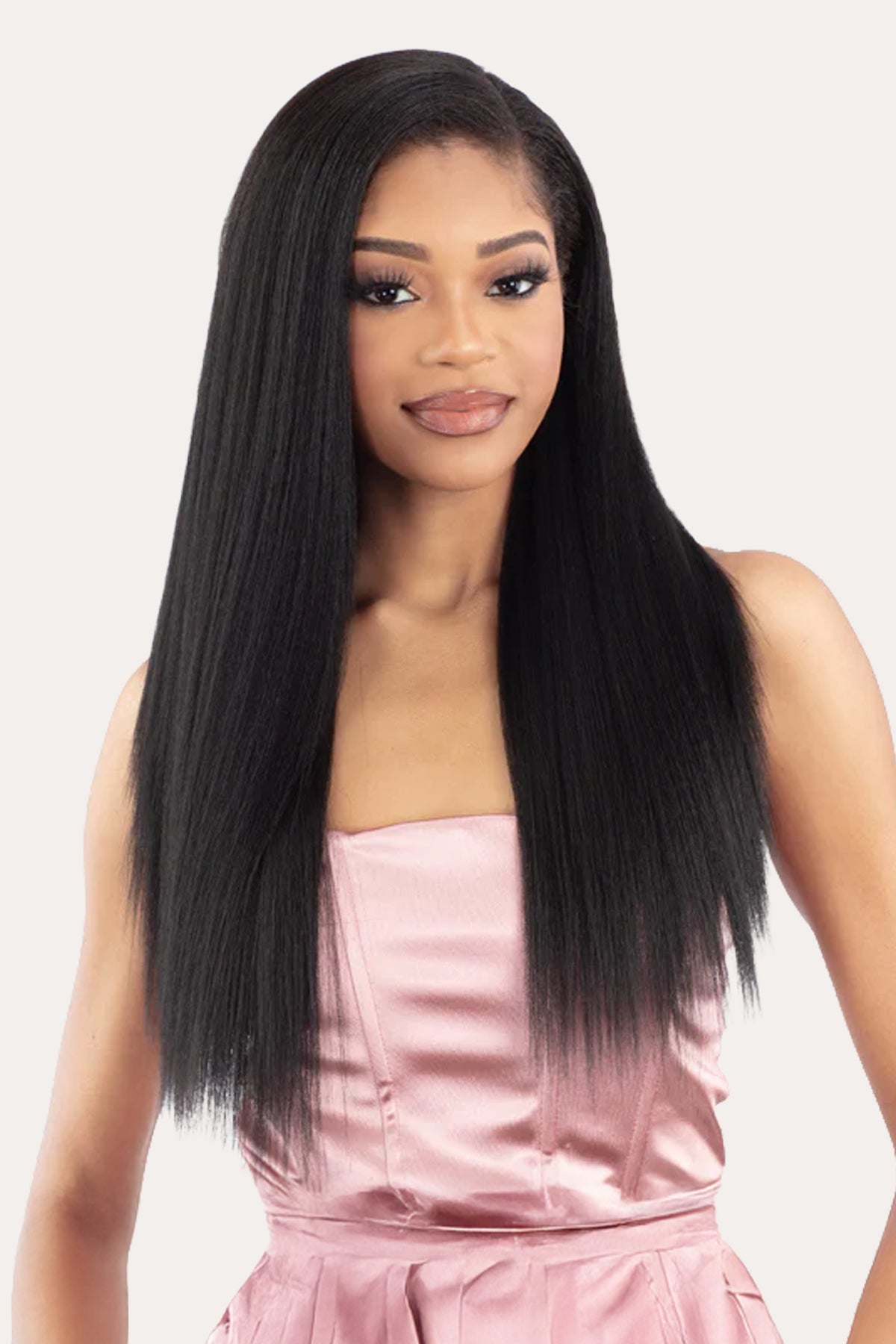 SHAKE N GO ORGANIQUE HUMAN HAIR BLEND CLIP-IN 9PCS - YAKY STRAIGHT 18"