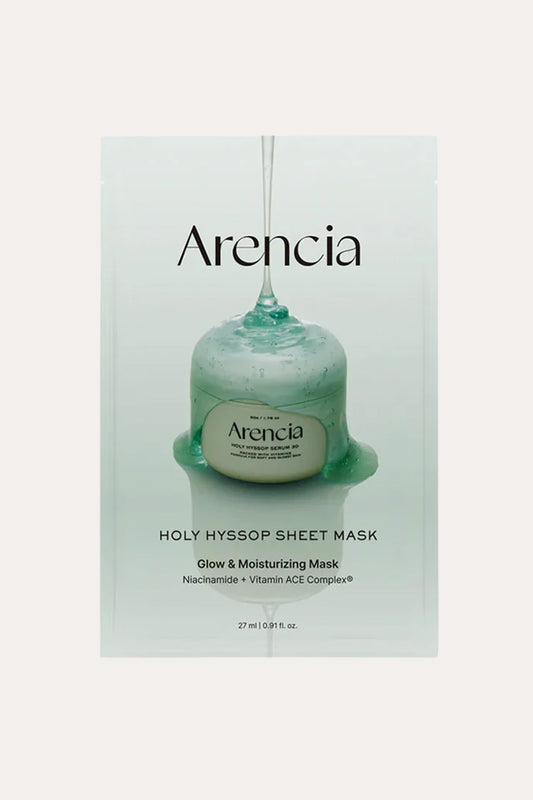 ARENCIA HOLY HYSSOP SHEET MASK - BSW BEAUTY CANADA