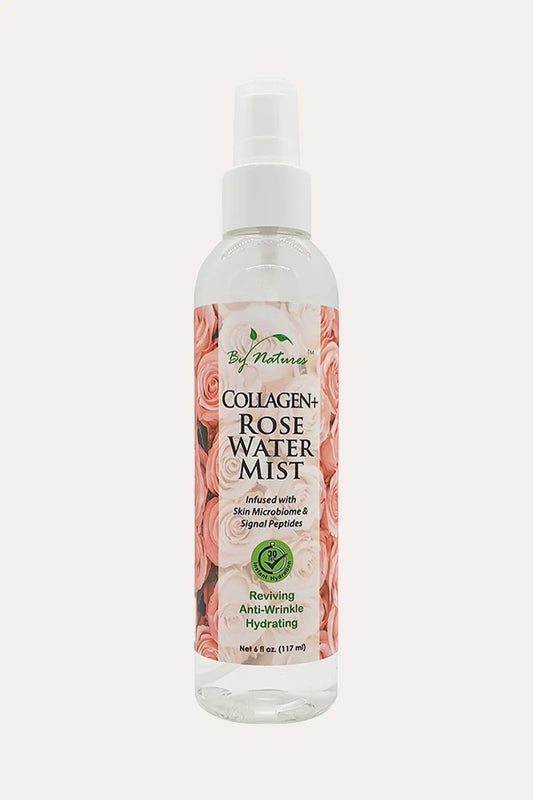 BY NATURE’S COLLAGEN + ROSE WATER MIST 6oz BY NATURES